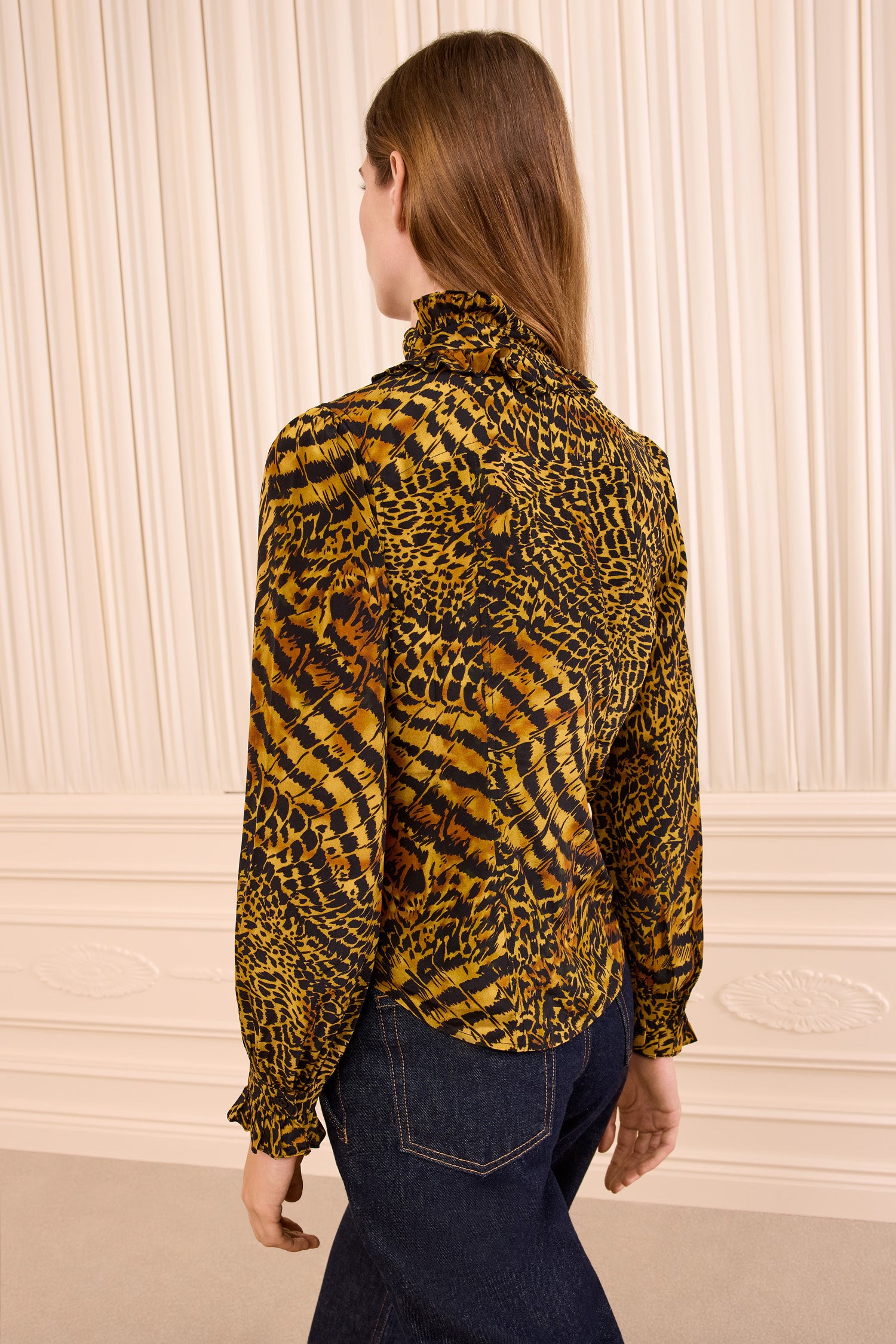 Ulla Johnson Catroux Long Sleeve Silk Blouse - Wren