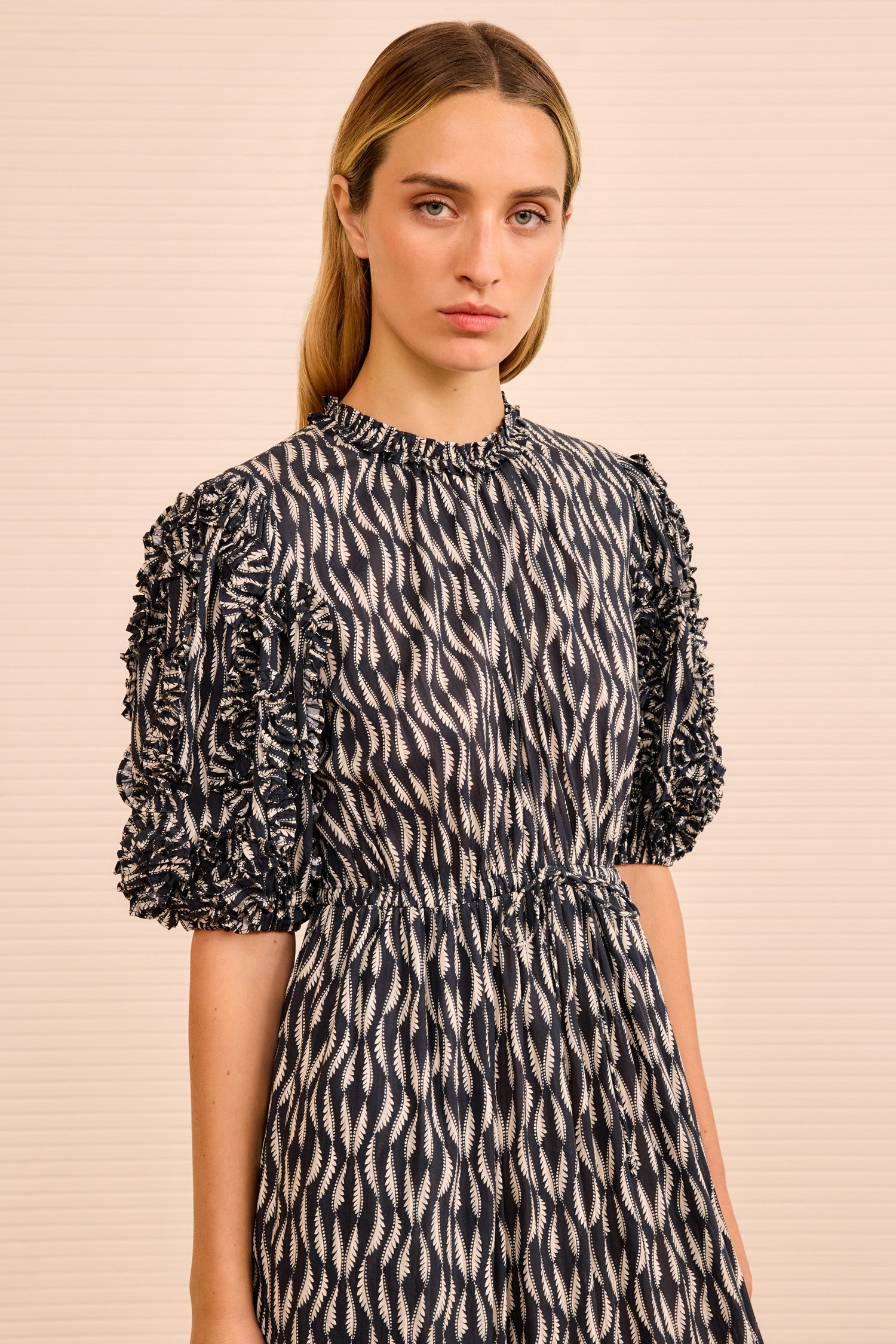 Ulla Johnson Channary Puff Sleeve Dress - Graphite