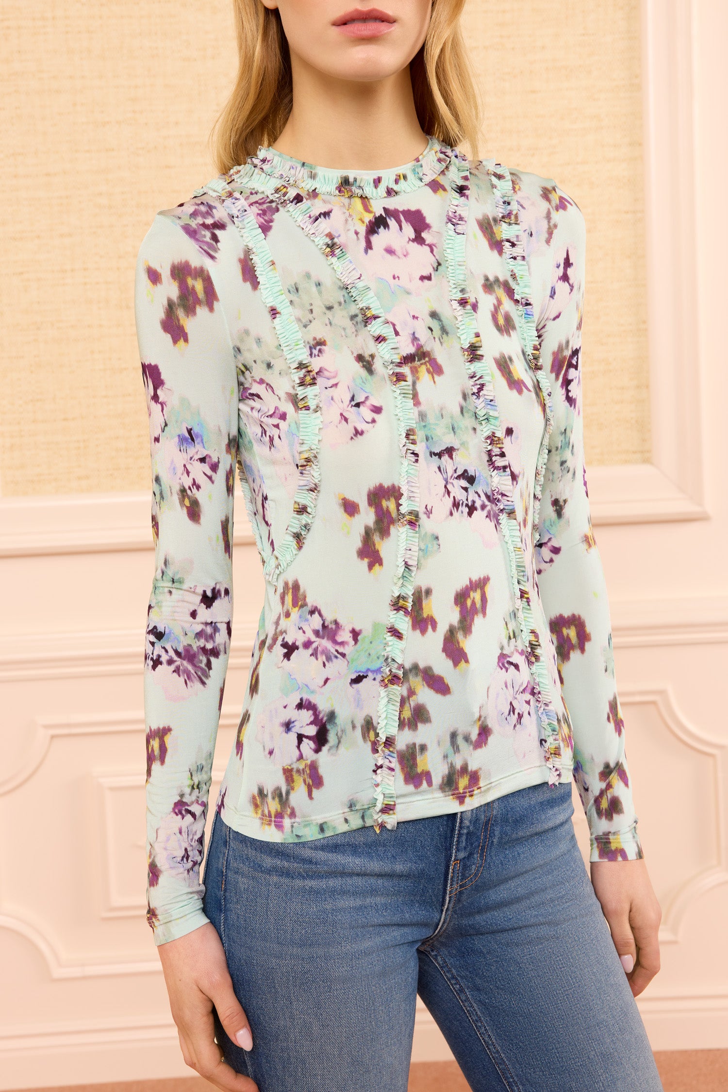 Clover Jersey Top - Oasis