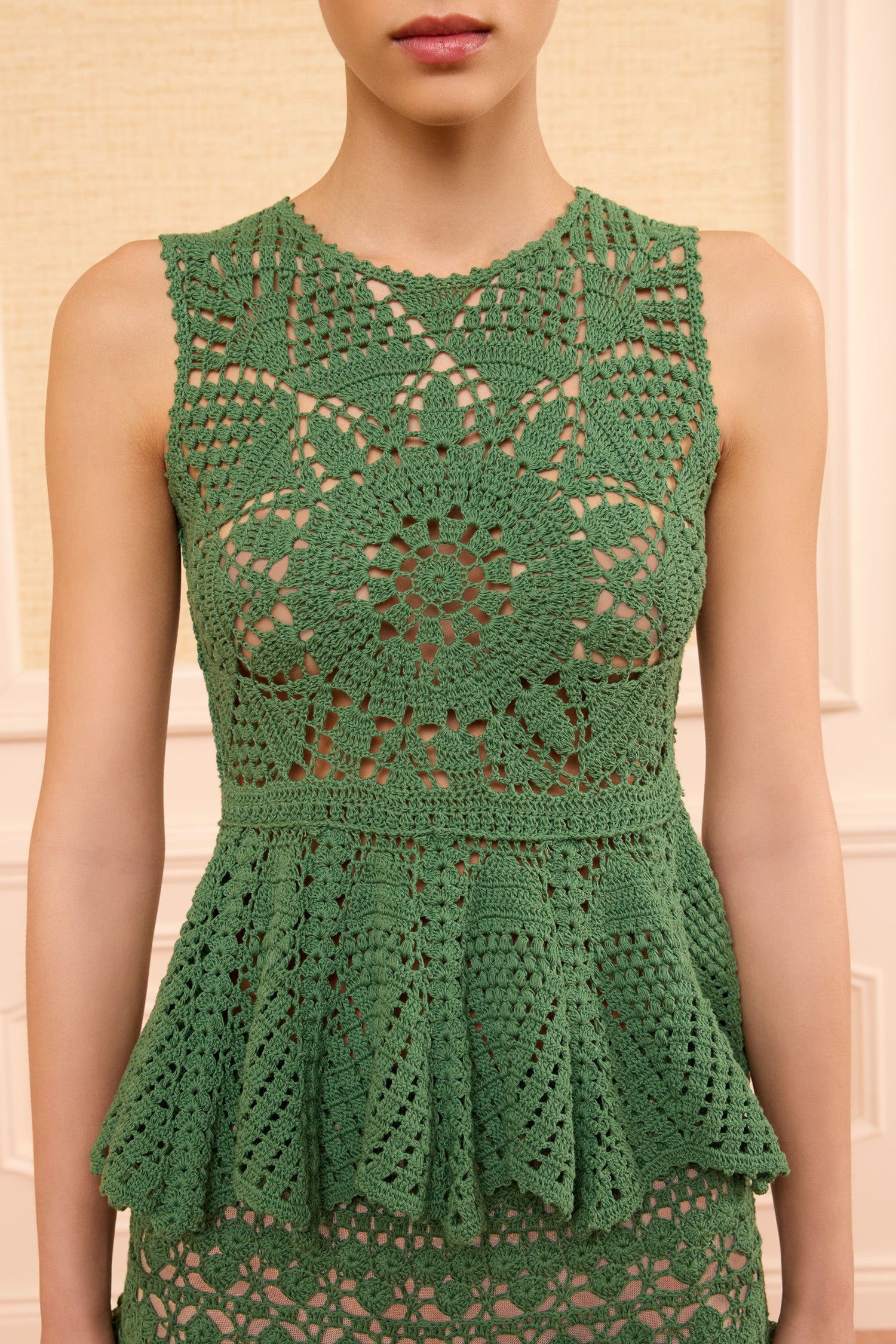 Cora Crochet Top - Sea Glass