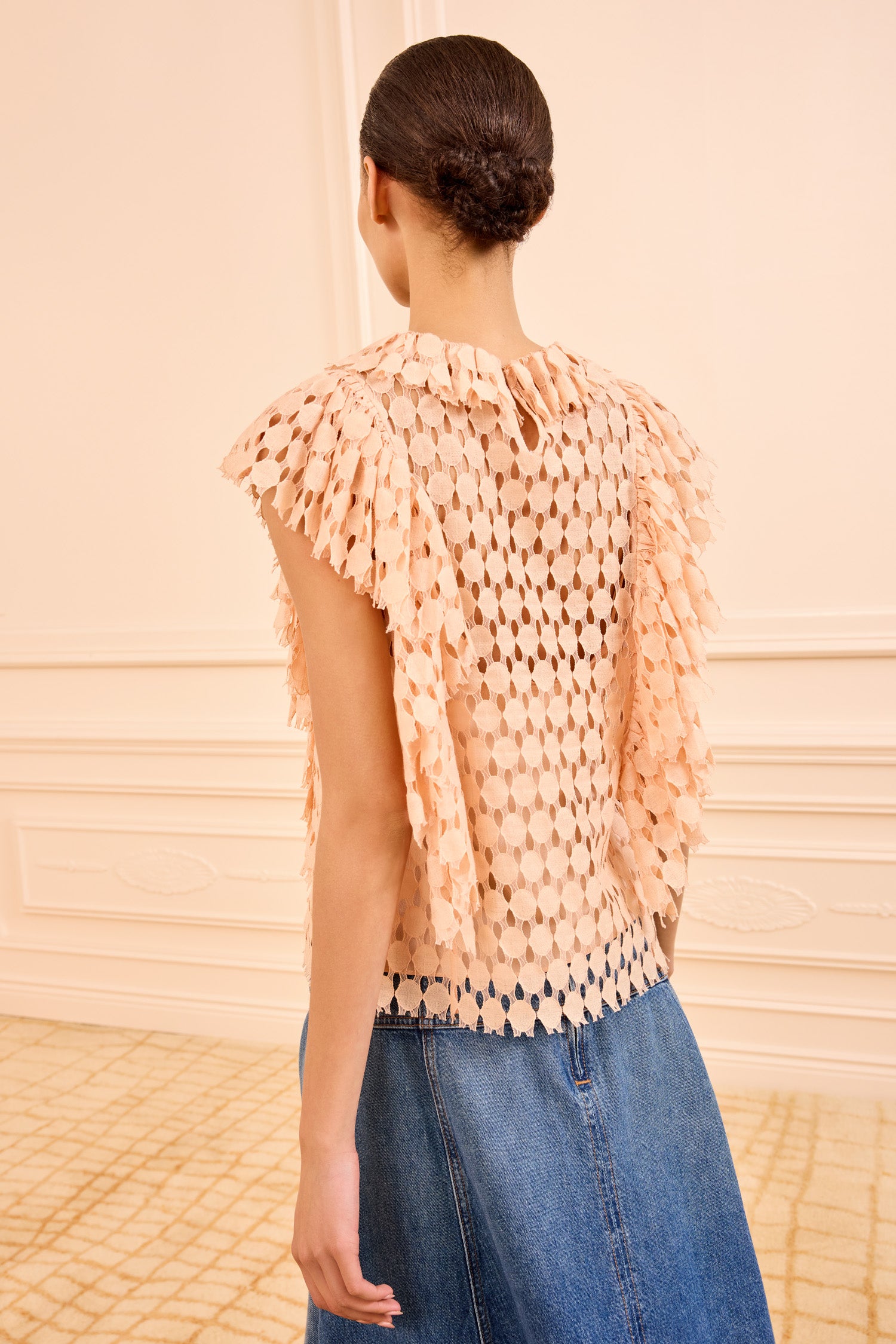 Ulla Johnson Daevy Lace Top - Blush