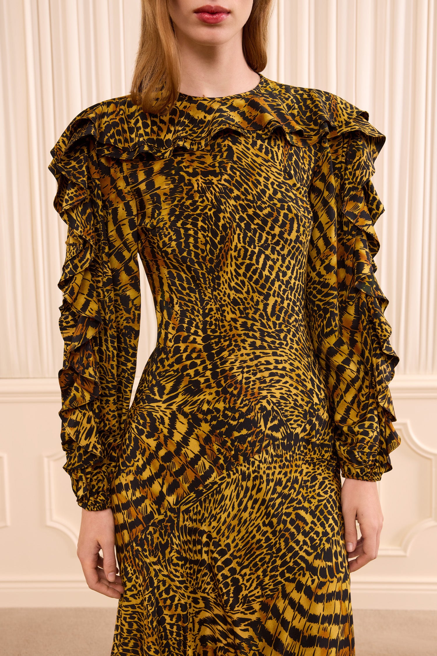 Ulla Johnson Dara Long Sleeve Silk Dress - Wren