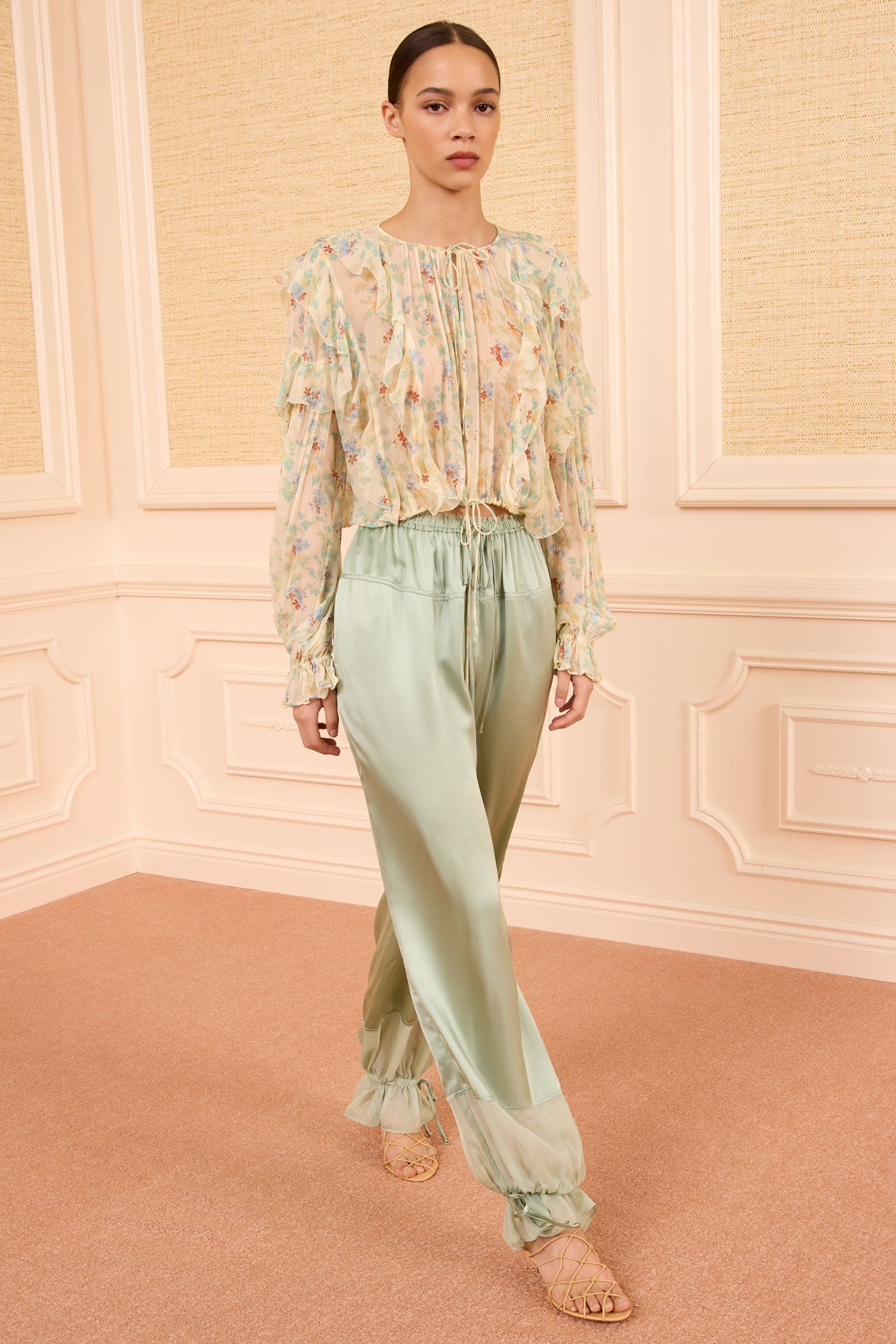 Ulla Johnson Delfina LS Silk Blouse - Moon Petal