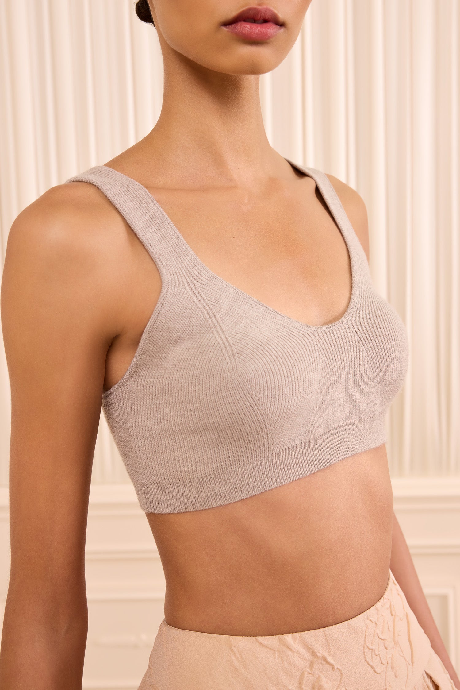 Ulla Johnson Delia Knit Bra - Pebble