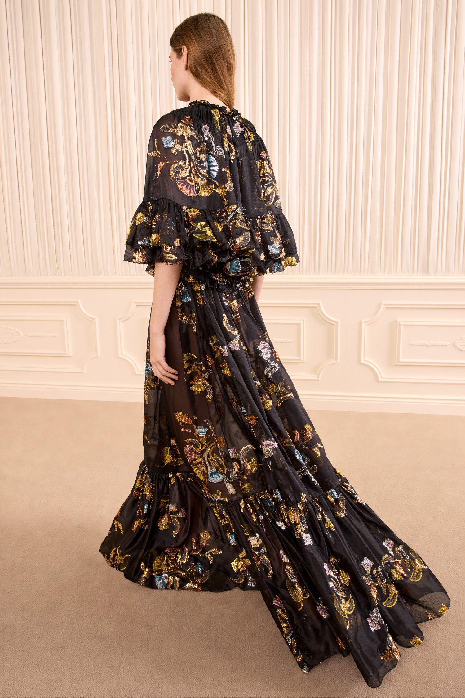 Ulla Johnson Diann Ruffled Silk Gown - Raven