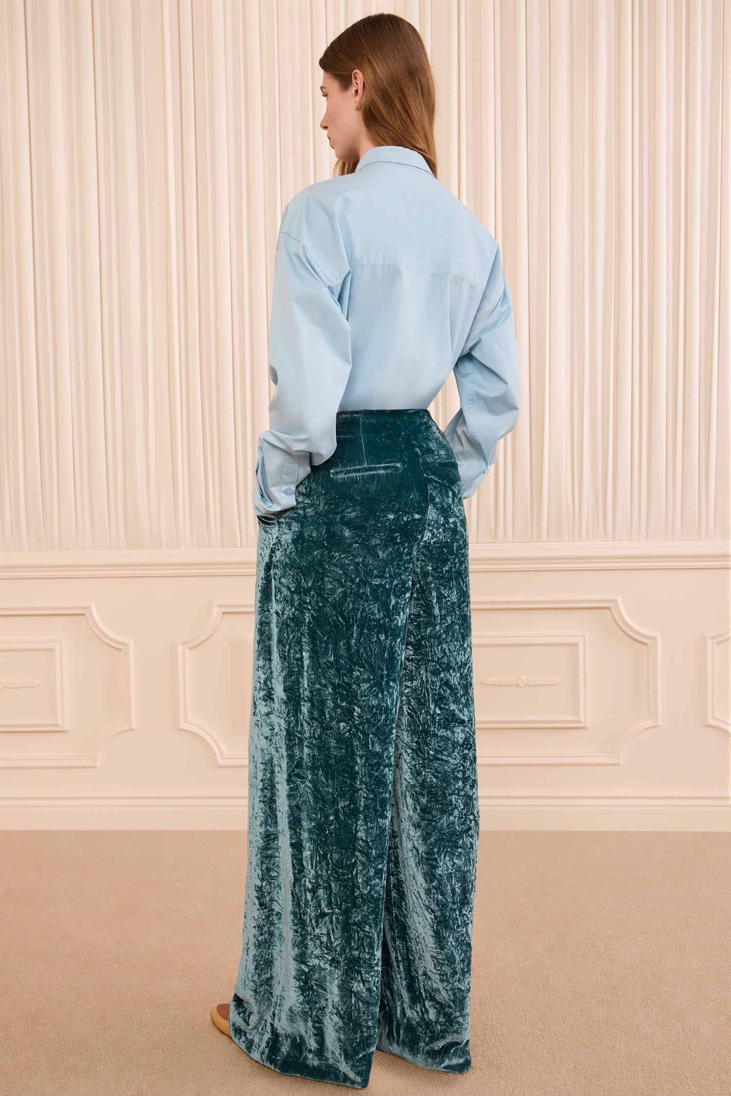 Elan Velvet Pant - Jadeite