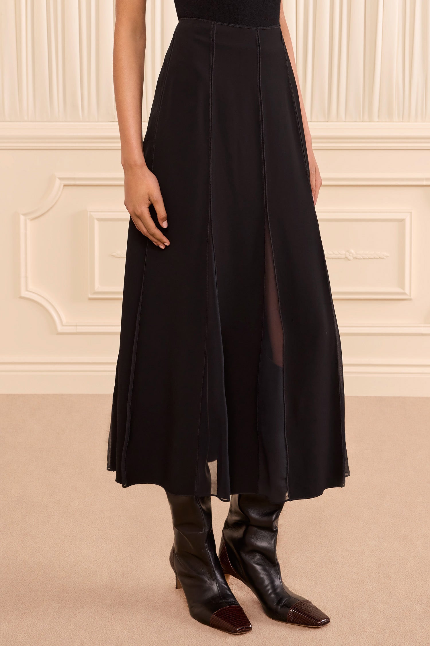 Ulla Johnson Elia Midi Skirt - Noir