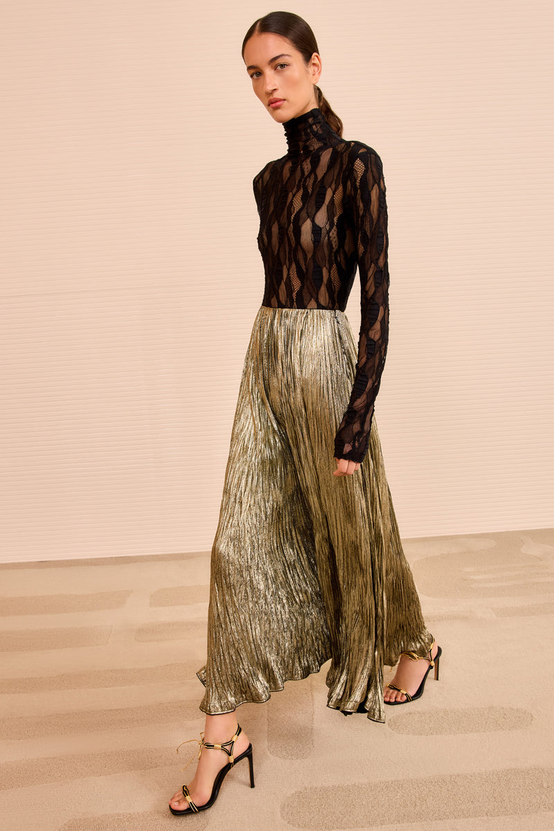 Elsa Pleated Long Skirt - Lumen - Ulla Johnson