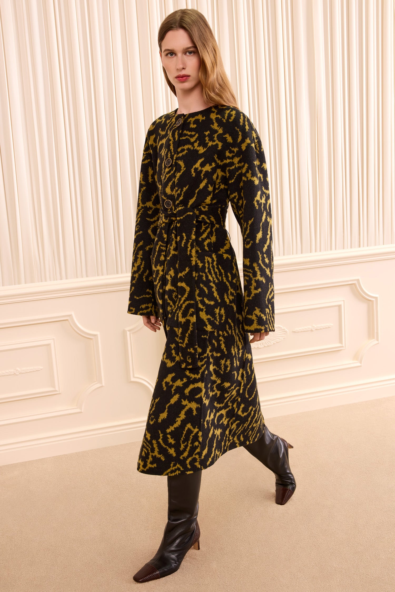 Fernanda Wool Coat - Amber