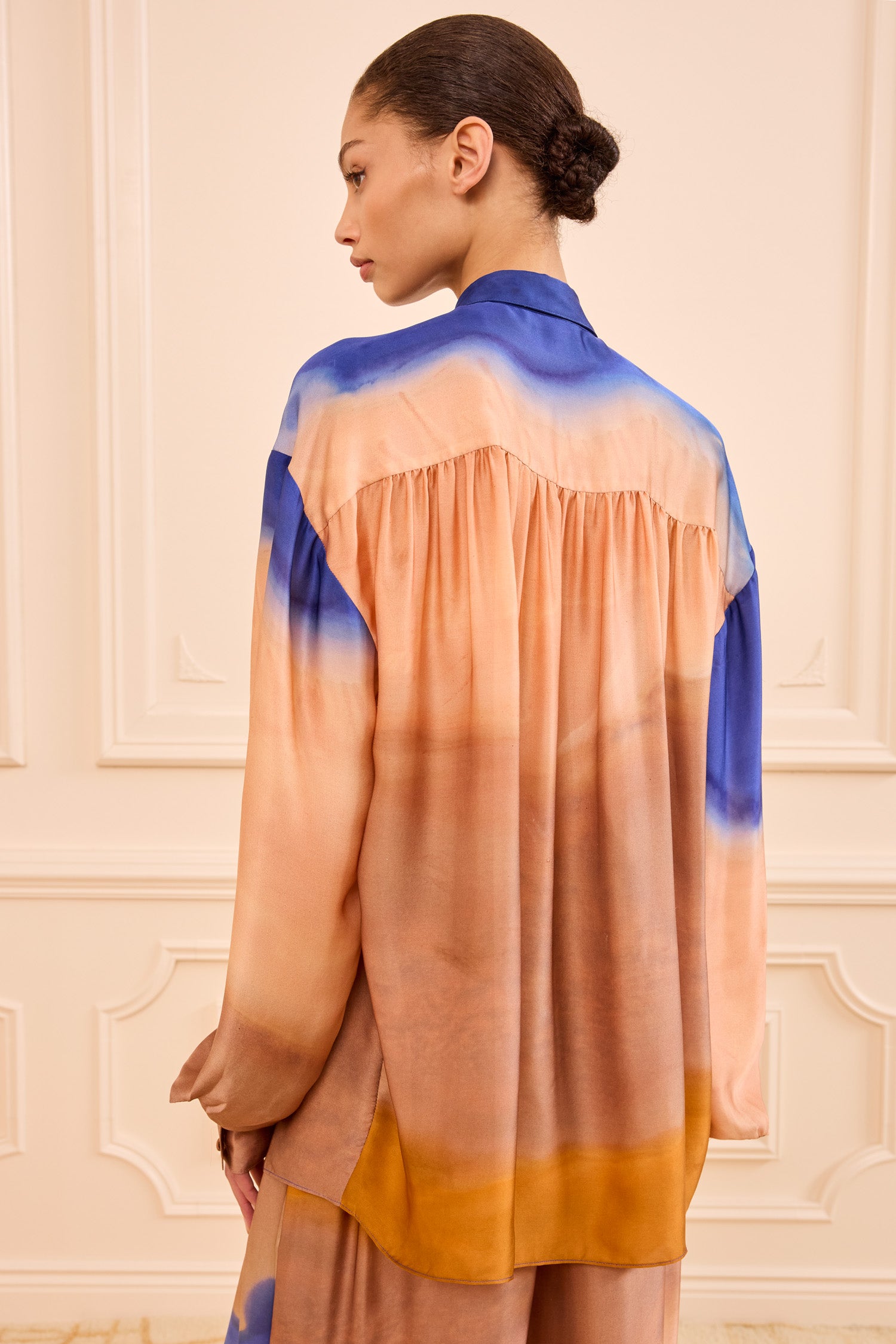 Gesture Silk Blouse - Moontide