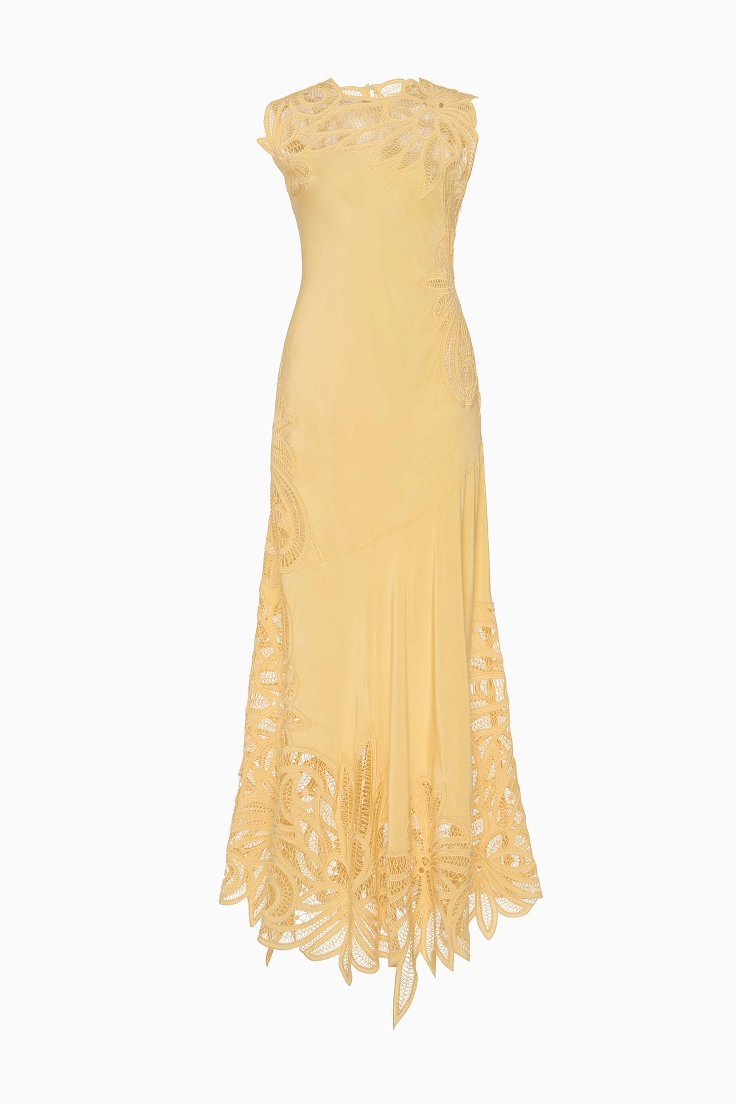 Ulla Johnson Idra Lace Applique Dress - Dandelion
