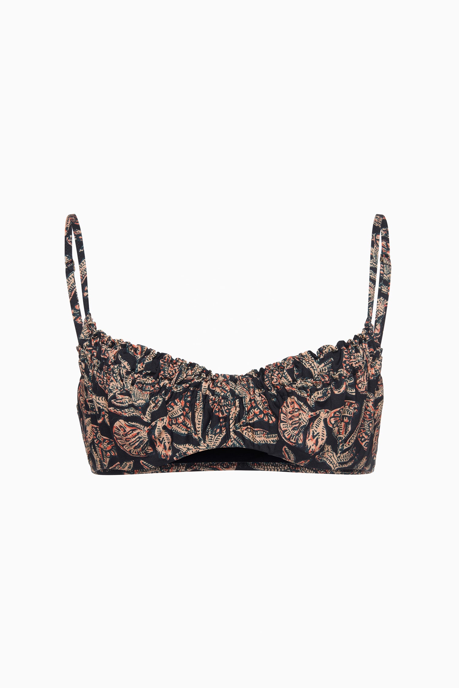 Ulla Johnson Jaya Ruched Bikini Top - Jasper
