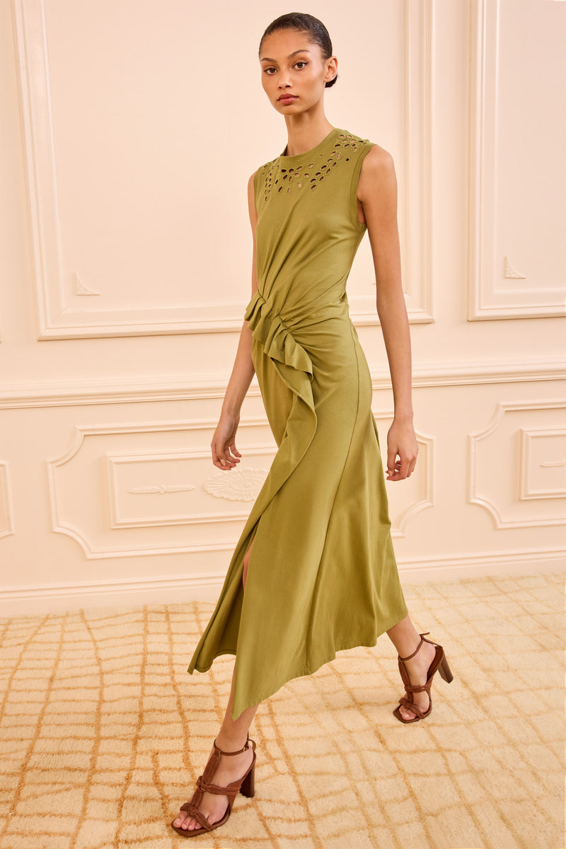 ulla johnson yelena cotton tunic dress Ulla Johnson Elena Cami Midi Dress