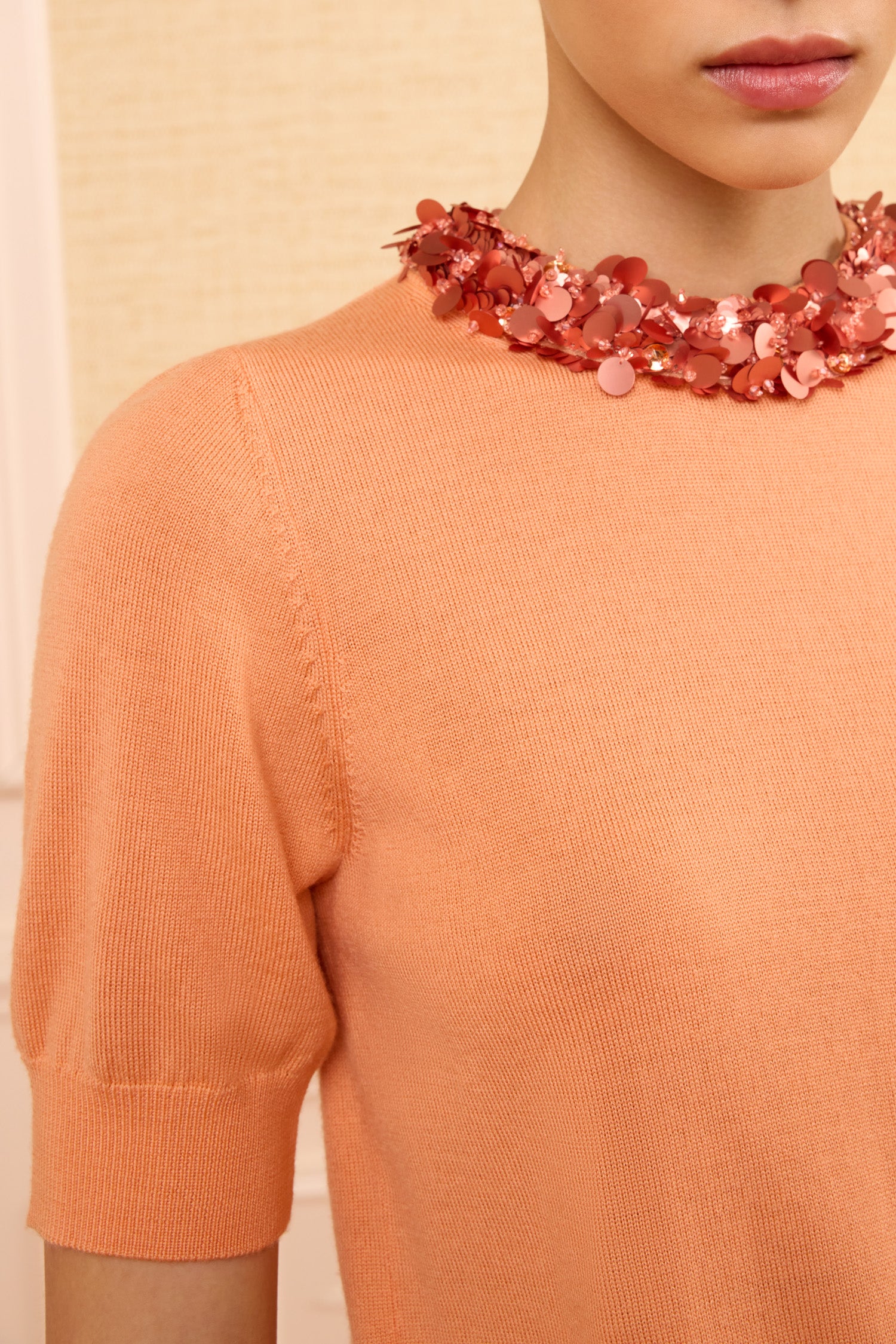 Ulla Johnson Jude Embellished Top - Coral