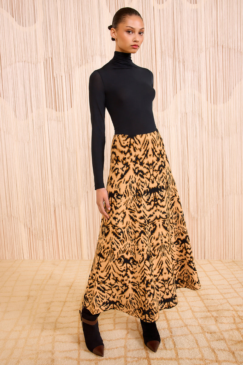 スカート tunica Inlay Knitted Skirt tunica Inlay Knitted Skirt