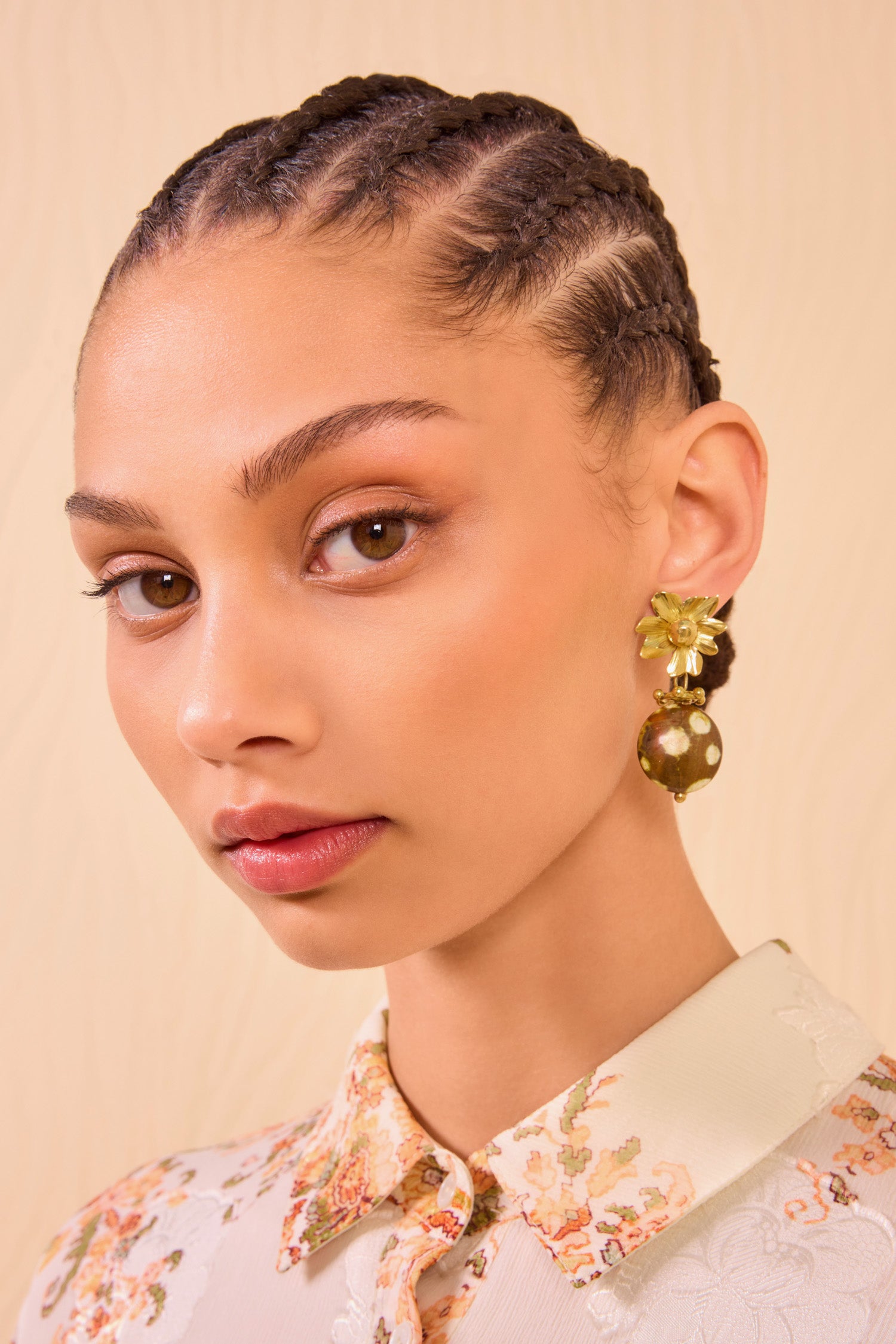 Lilah Stone Drop Earring - Jasper