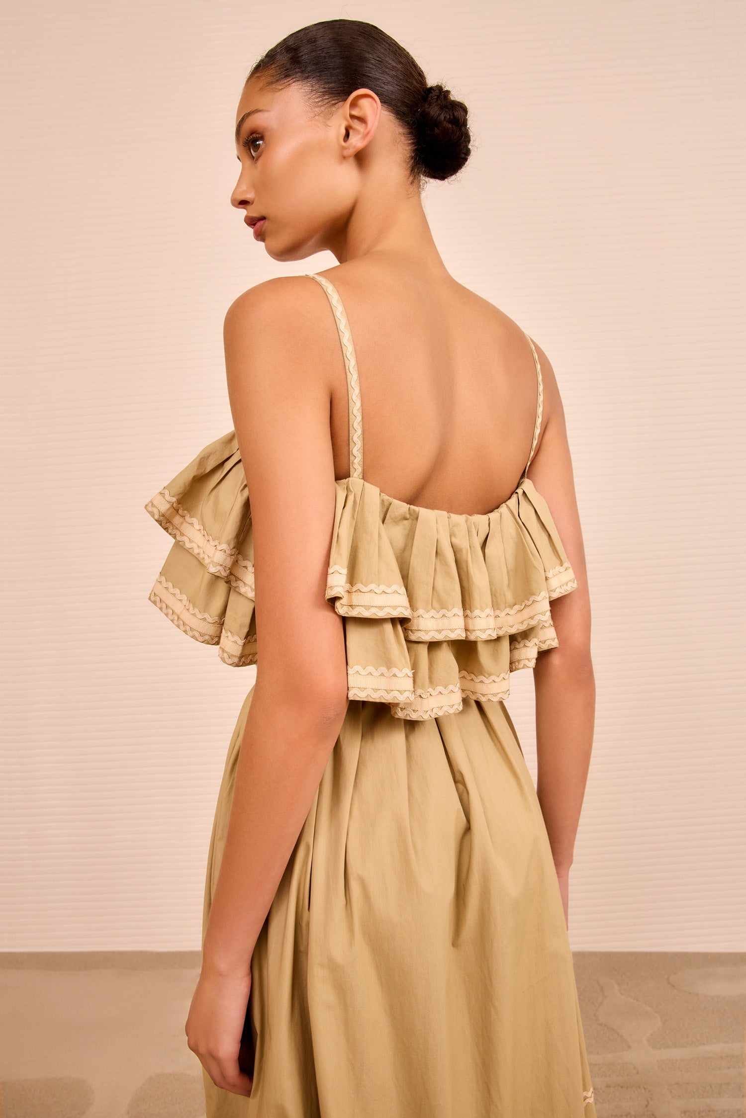 Ulla Johnson Lucian Waist Tie Long Dress - Sand