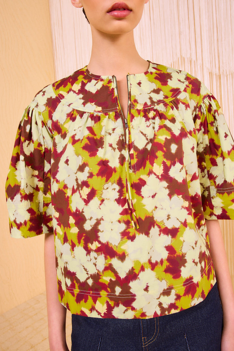 【新発売】今週の市販 Top Luz - Johnson Ulla - Top Cotton Sleeve Short Yellow Acacia トップス