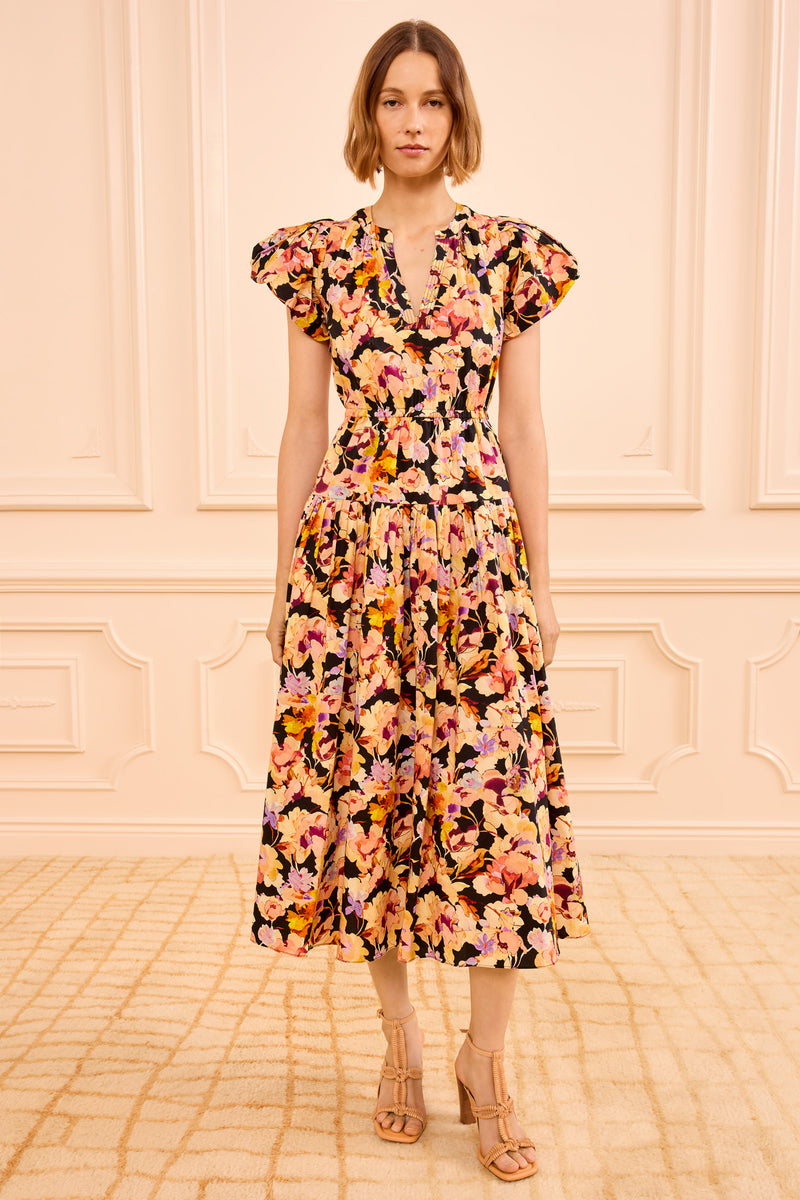 Ulla Johnson Marin Cotton Midi Dress | Floral | Size 14 | Shopbop Ulla Johnson Marin Cotton Midi Dress | Floral | Size 14 | Shopbop