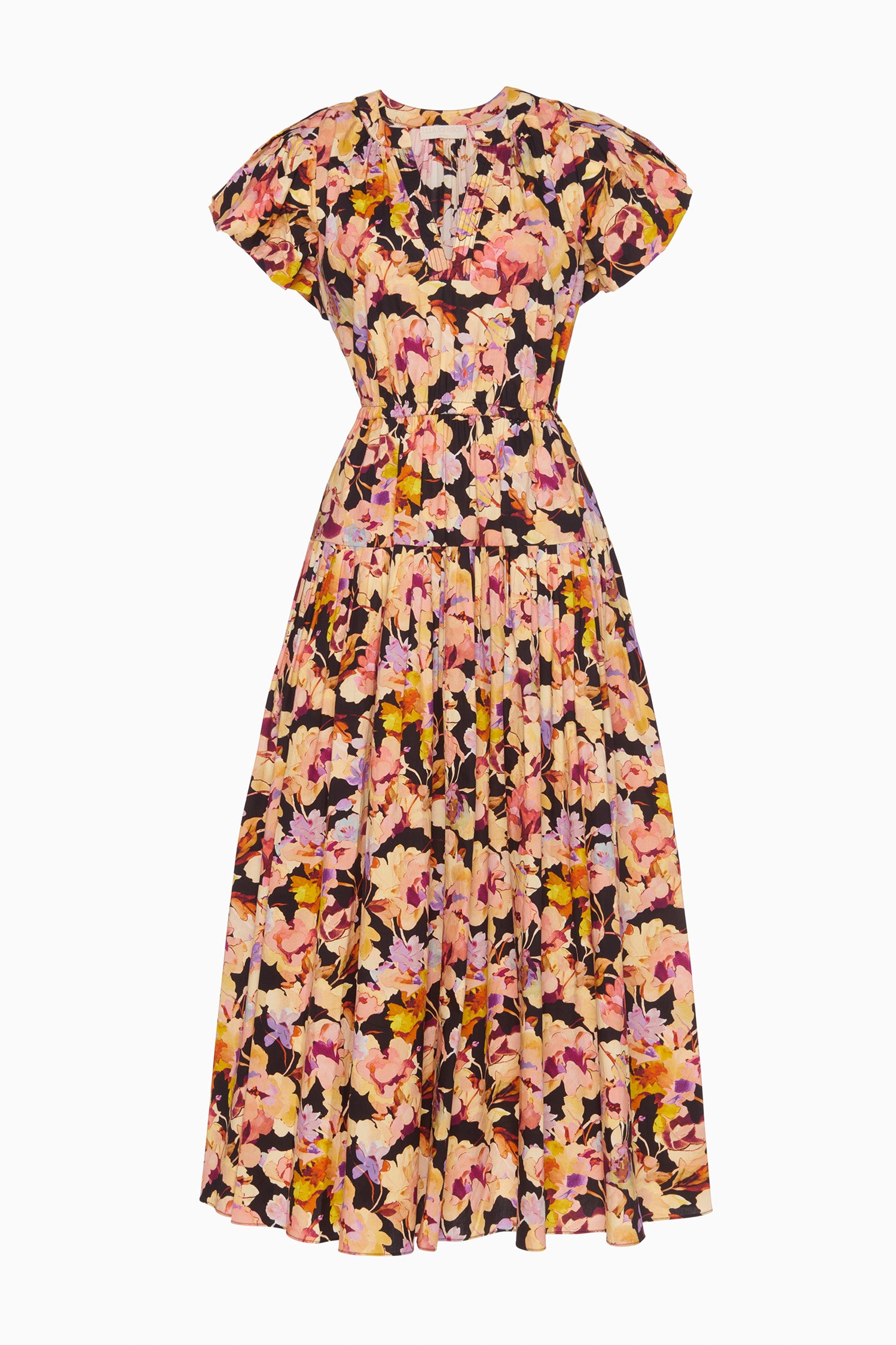 Ulla Johnson Marin Cotton Midi Dress - Night Bloom