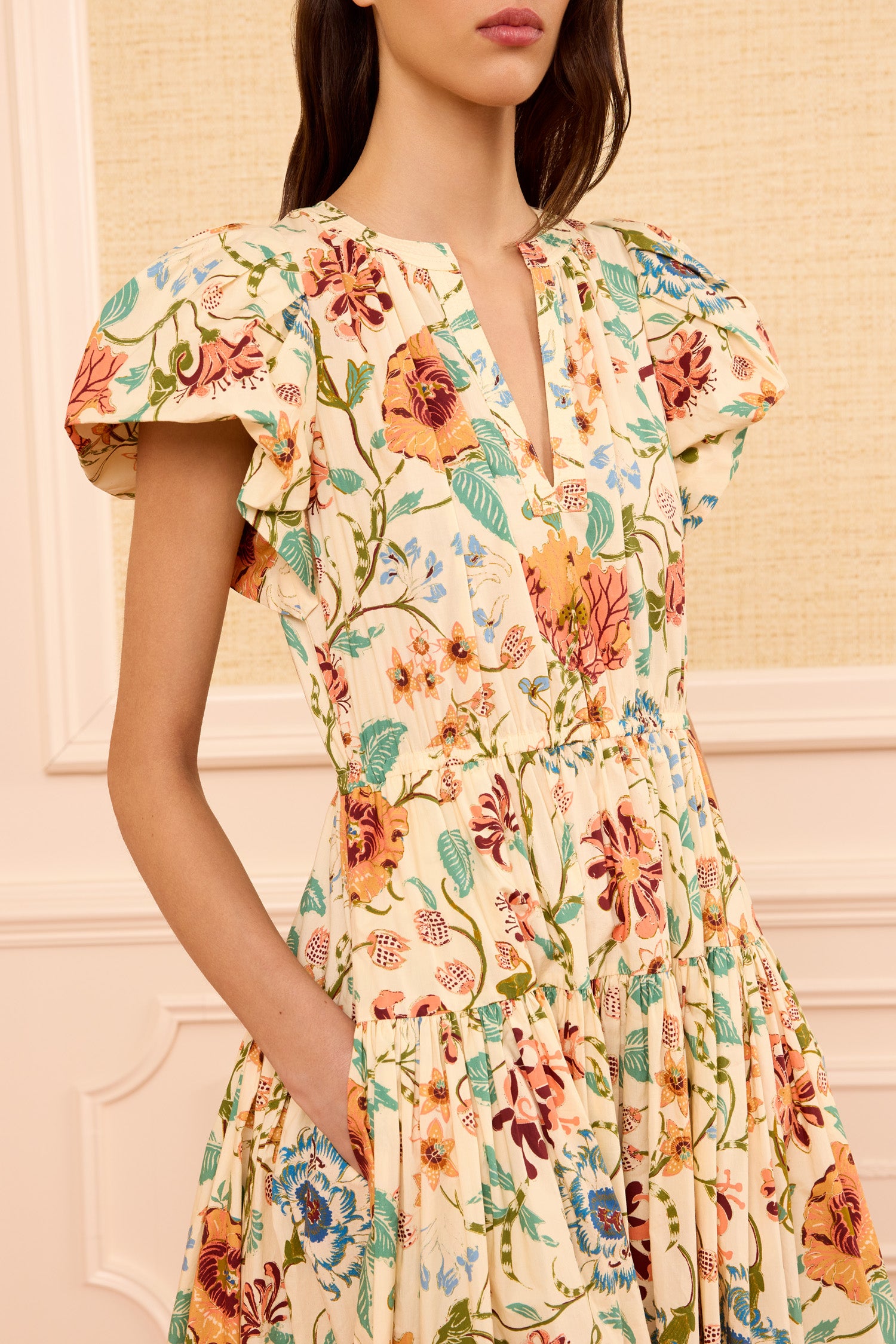 Ulla Johnson Marin Cotton Midi Dress - Abalone