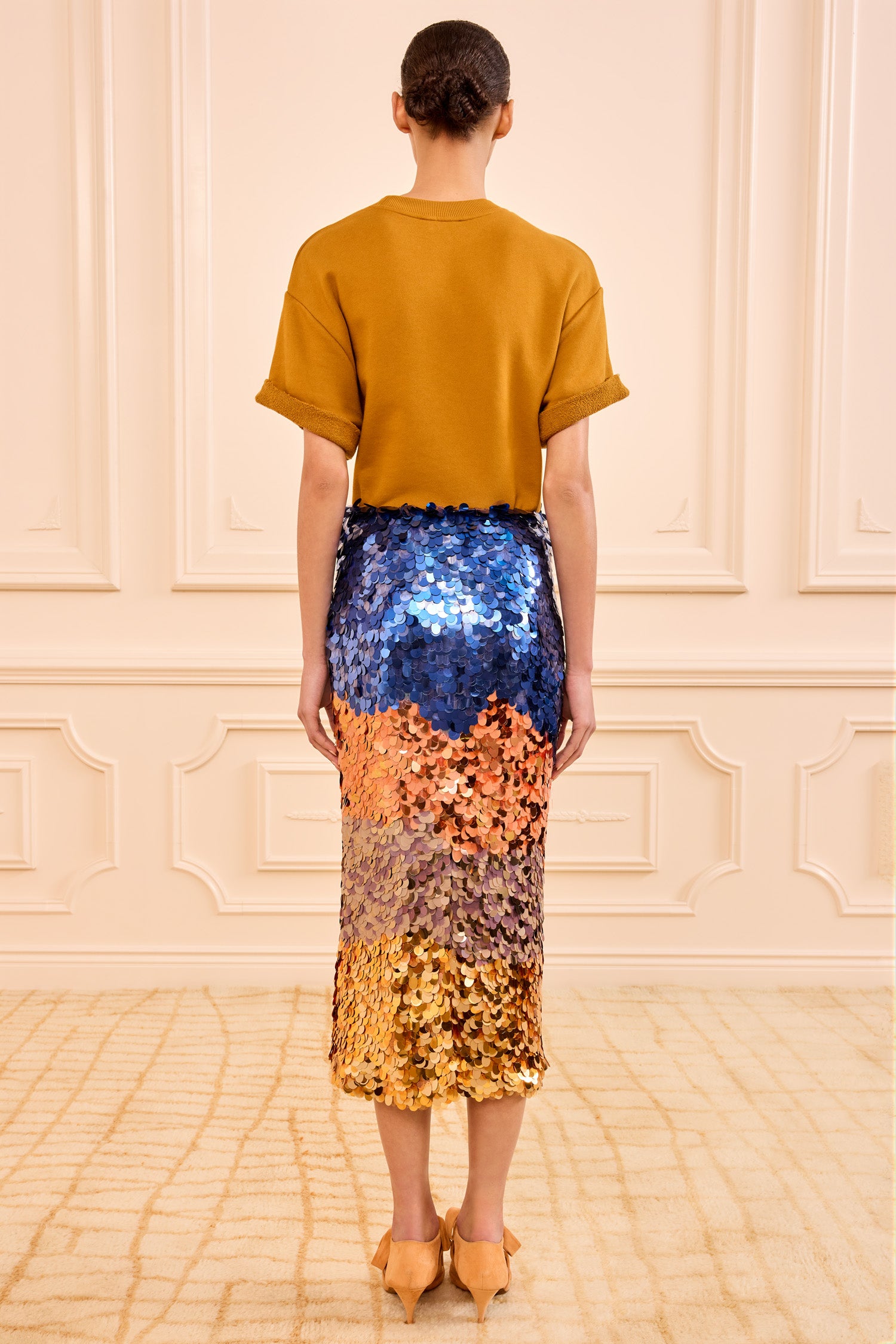Ulla Johnson Matilde Sequin Knit Skirt - Moontide