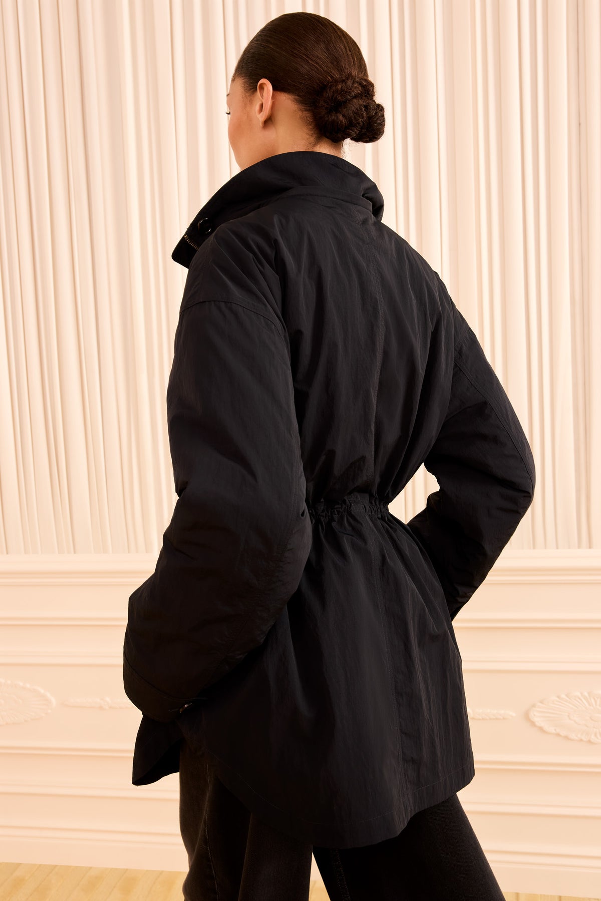 Milo Jacket with Fur Lined Hood - Noir