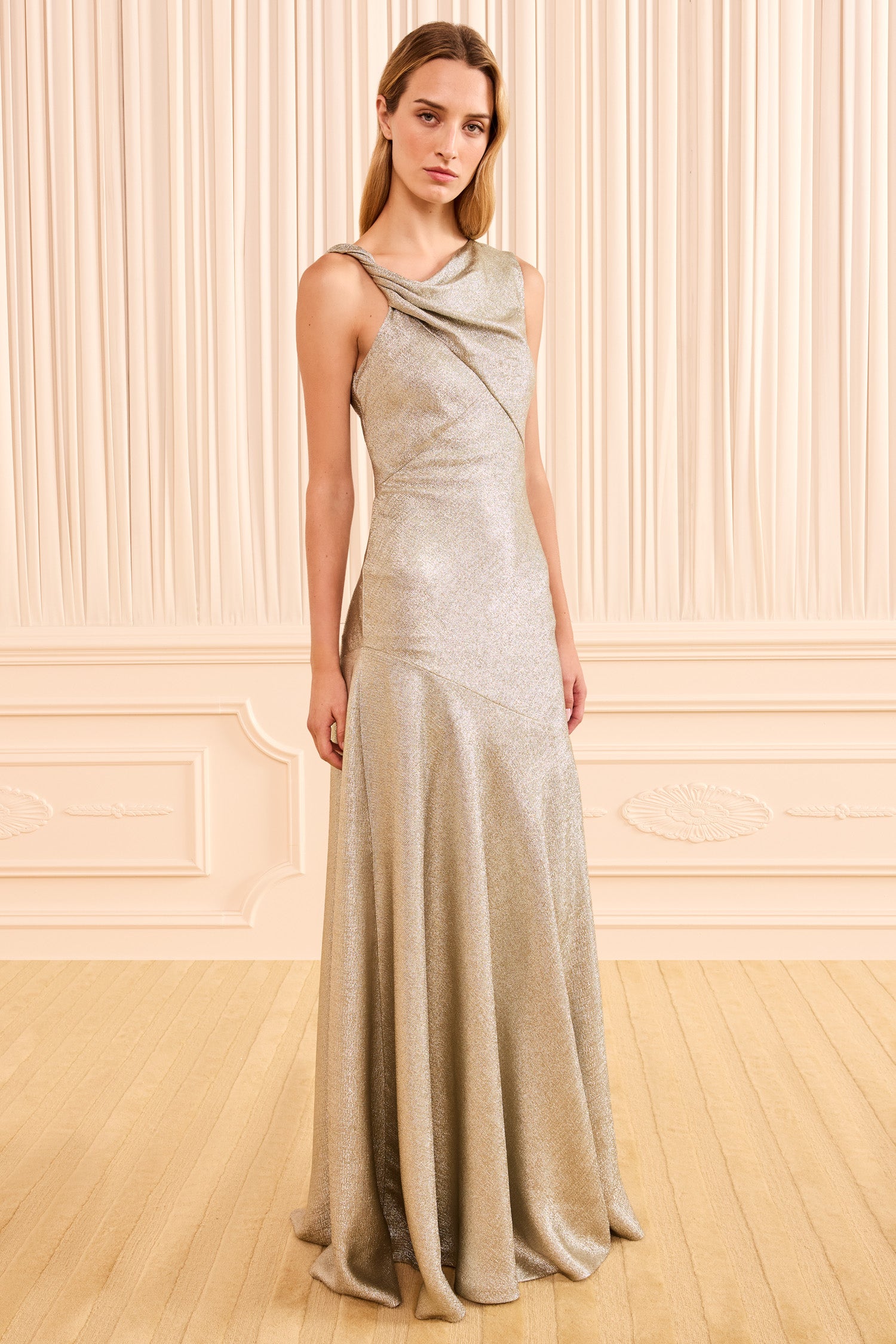 Ulla Johnson Mira Asymmetrical Gown - Argent
