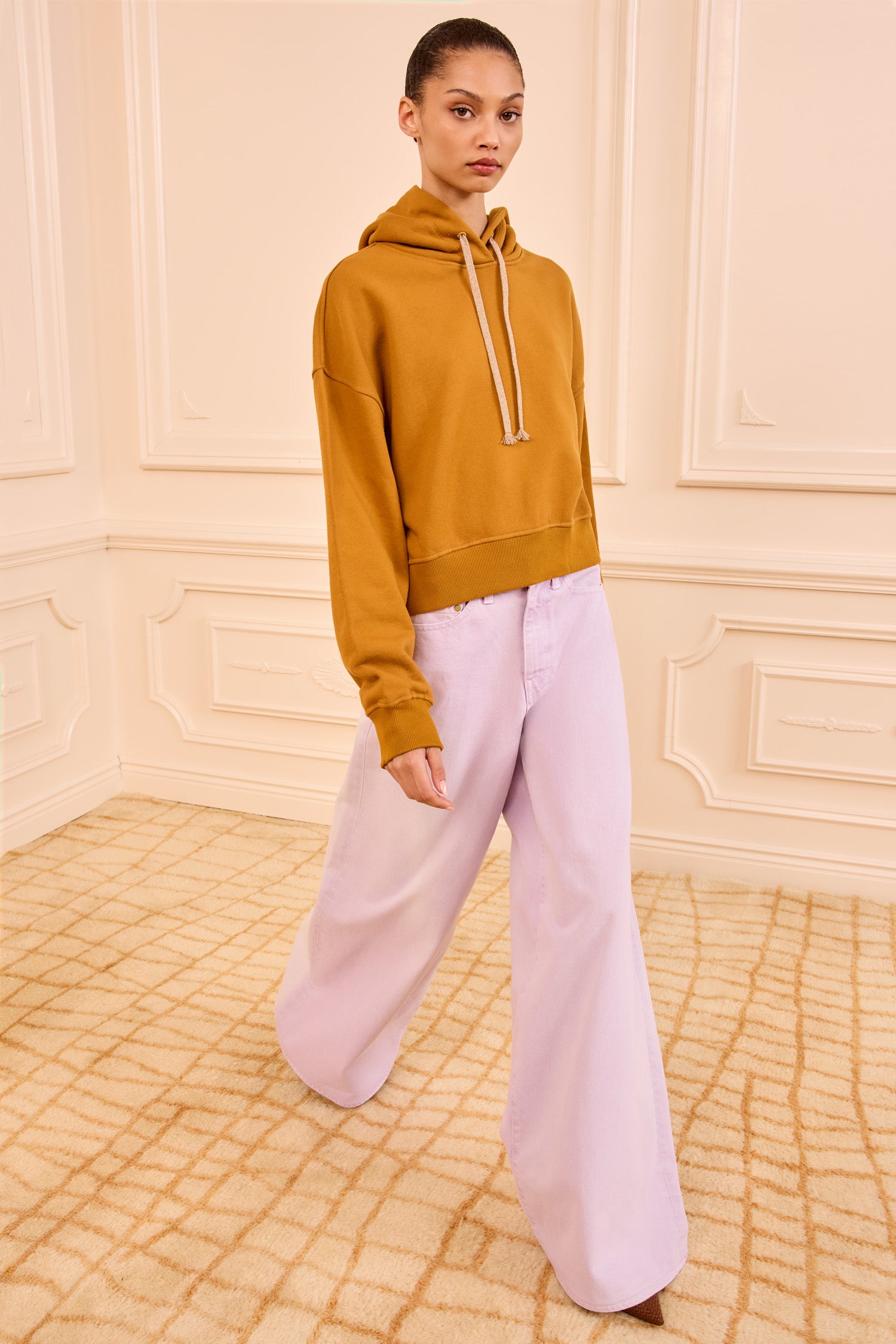 Ulla Johnson Mirelle Hooded Terry Pullover - Tourmaline