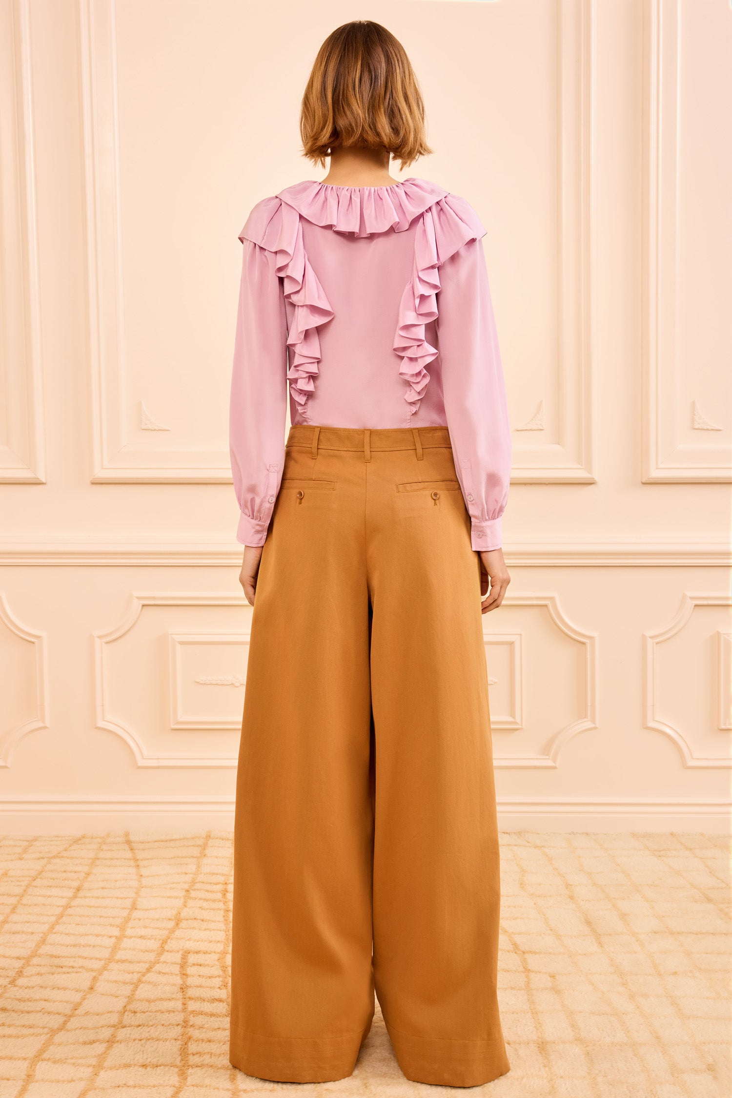 Ulla Johnson Motherwell Wide Leg Trouser - Burnish