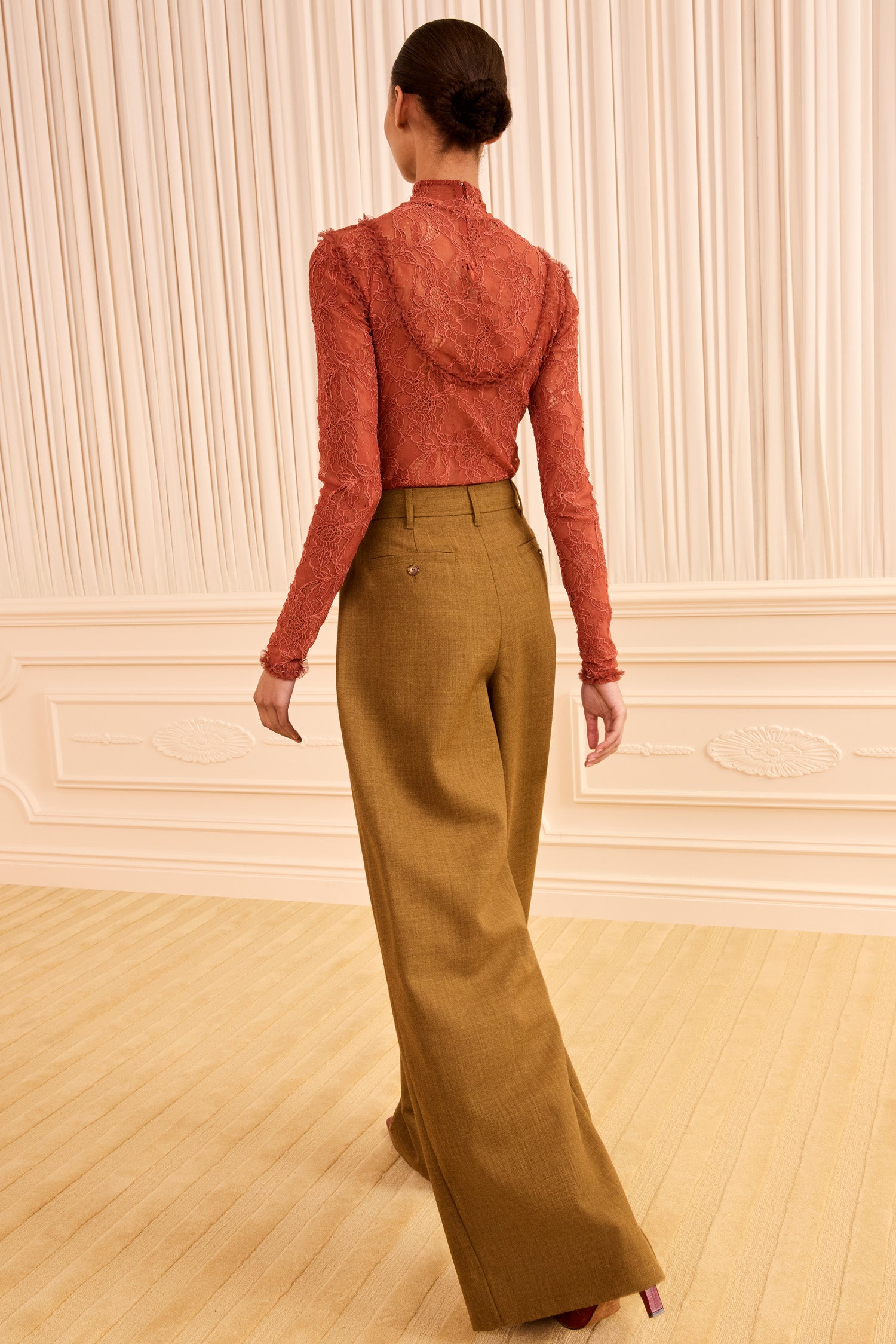Ulla Johnson Weite Hose Motherwell - Ochre Melange