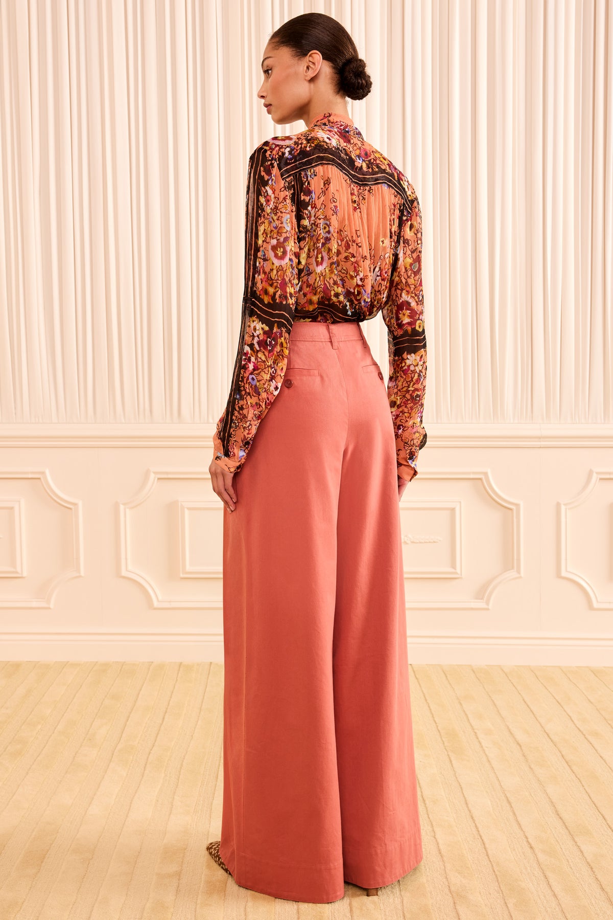 Motherwell Wide Leg Trouser - Bronze