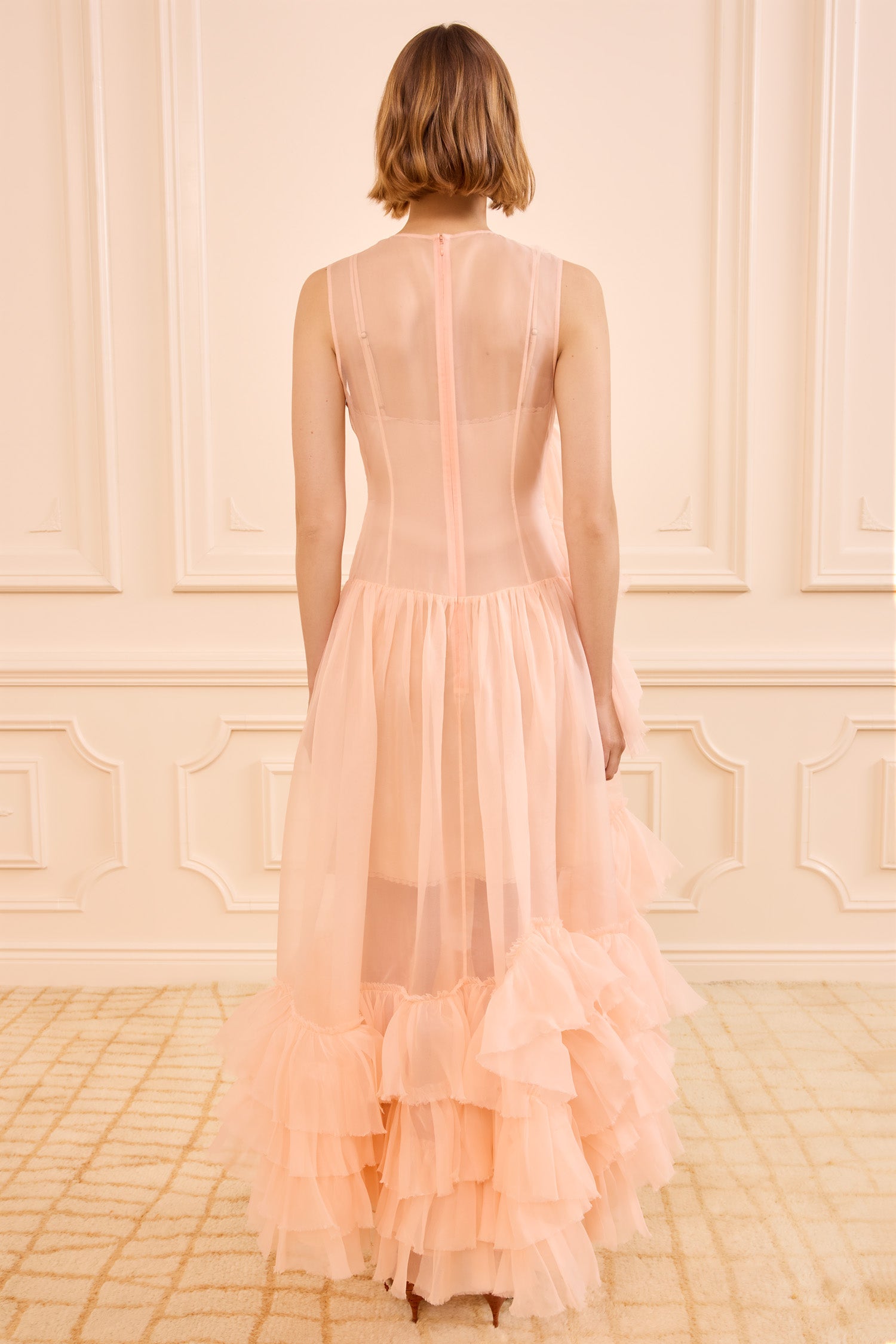 Ulla Johnson Nepenthe Ruffle Silk Dress - Petal