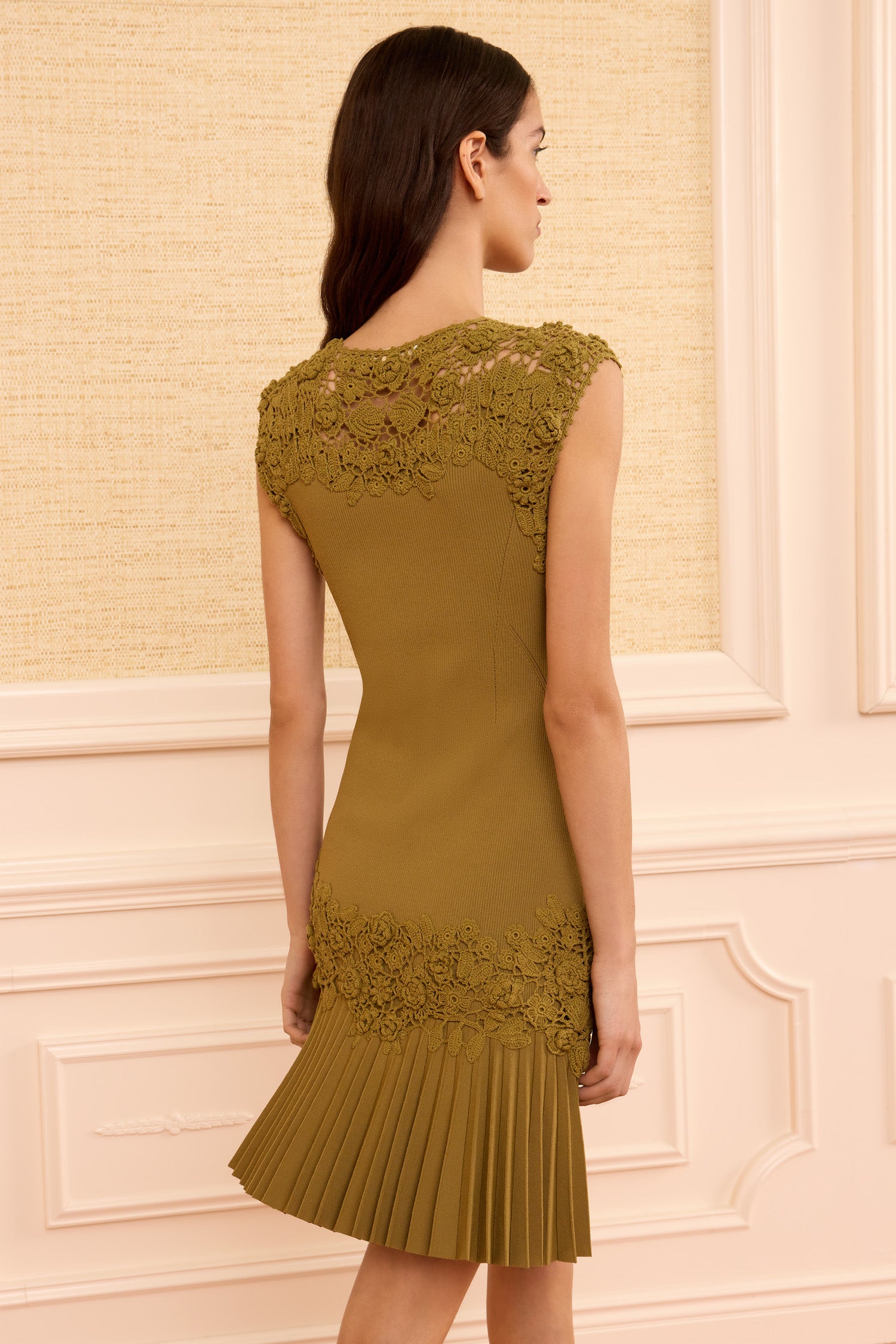 Ulla Johnson Noemie Crochet Mini Dress - Loden