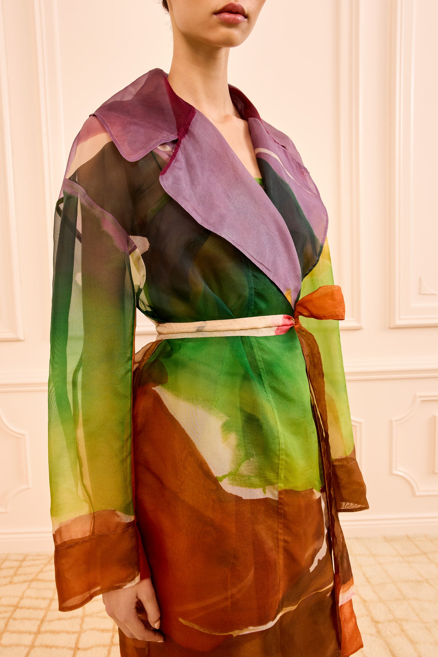 Ulla Johnson Novalie Organza Trench Coat - Nature Abhors A Vacuum