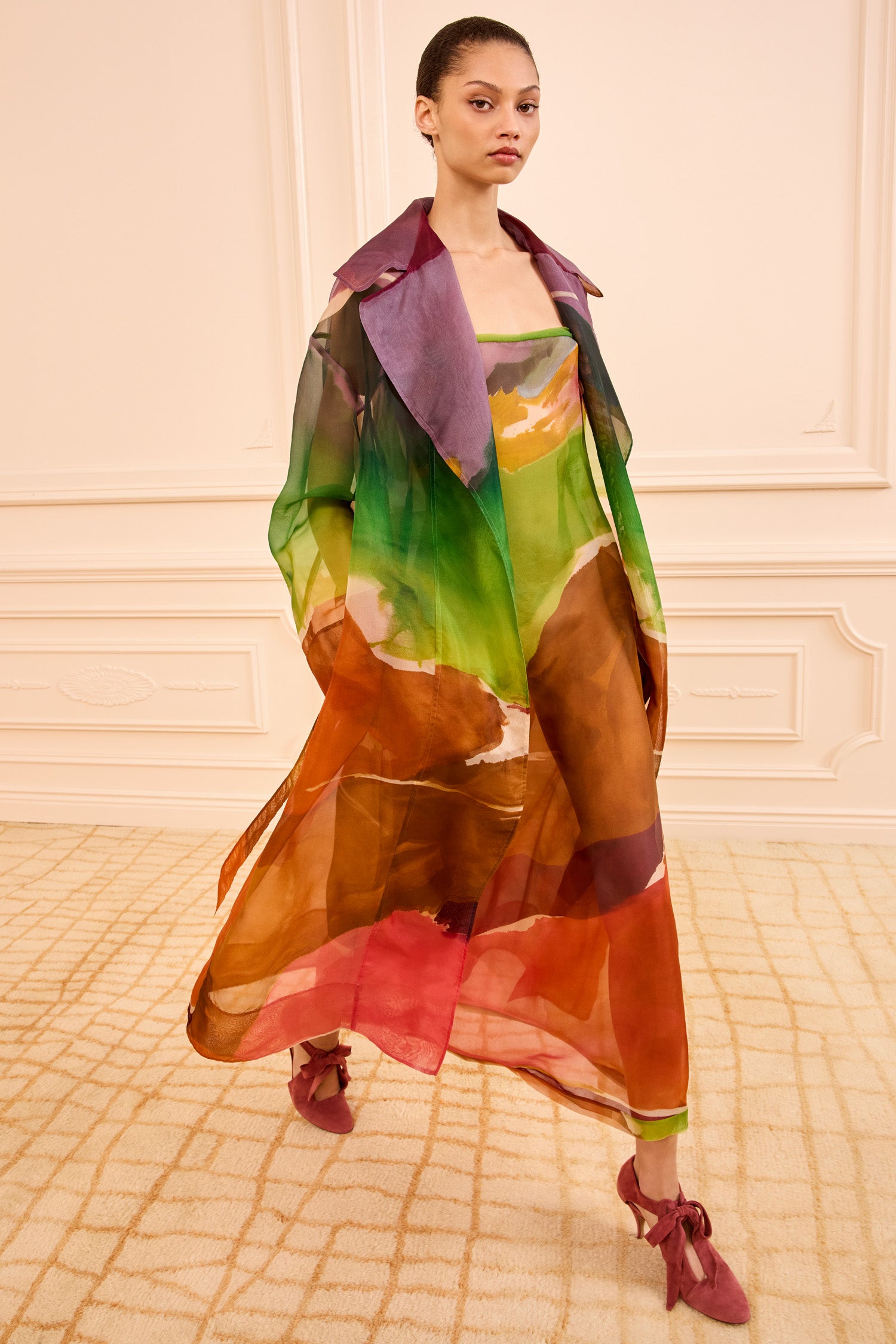 Novalie Organza Trench Coat - Nature Abhors A Vacuum