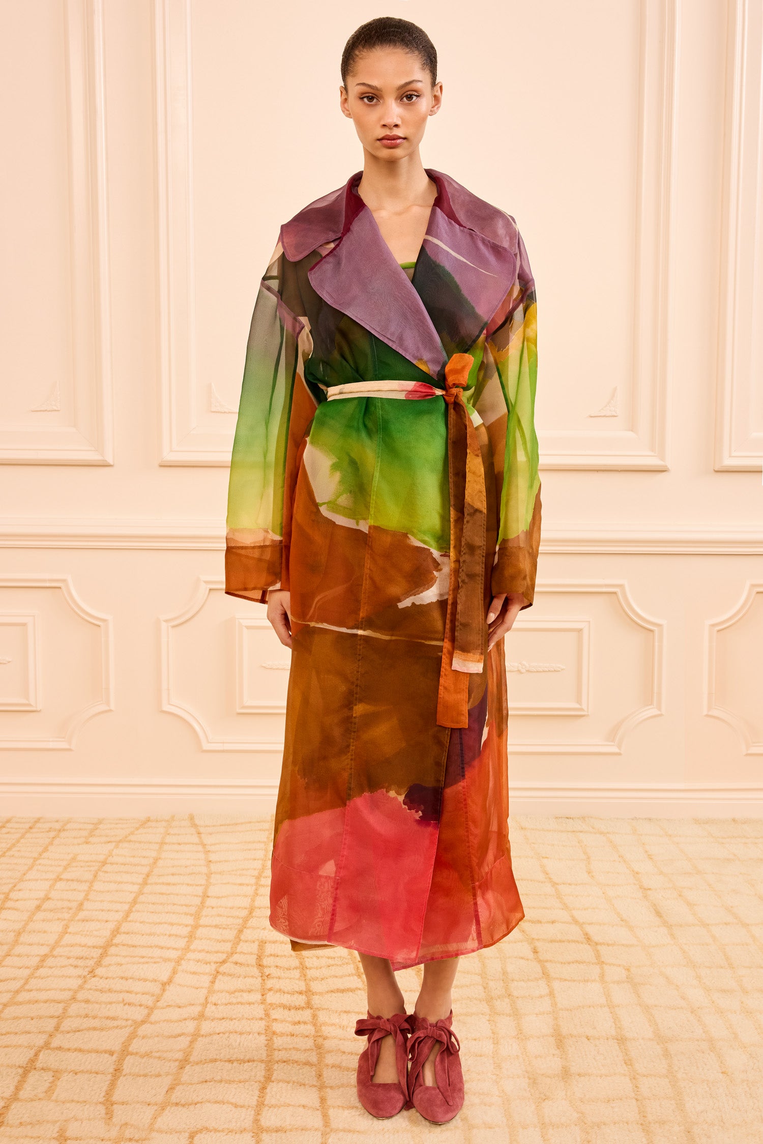 Novalie Organza Trench Coat - Nature Abhors A Vacuum