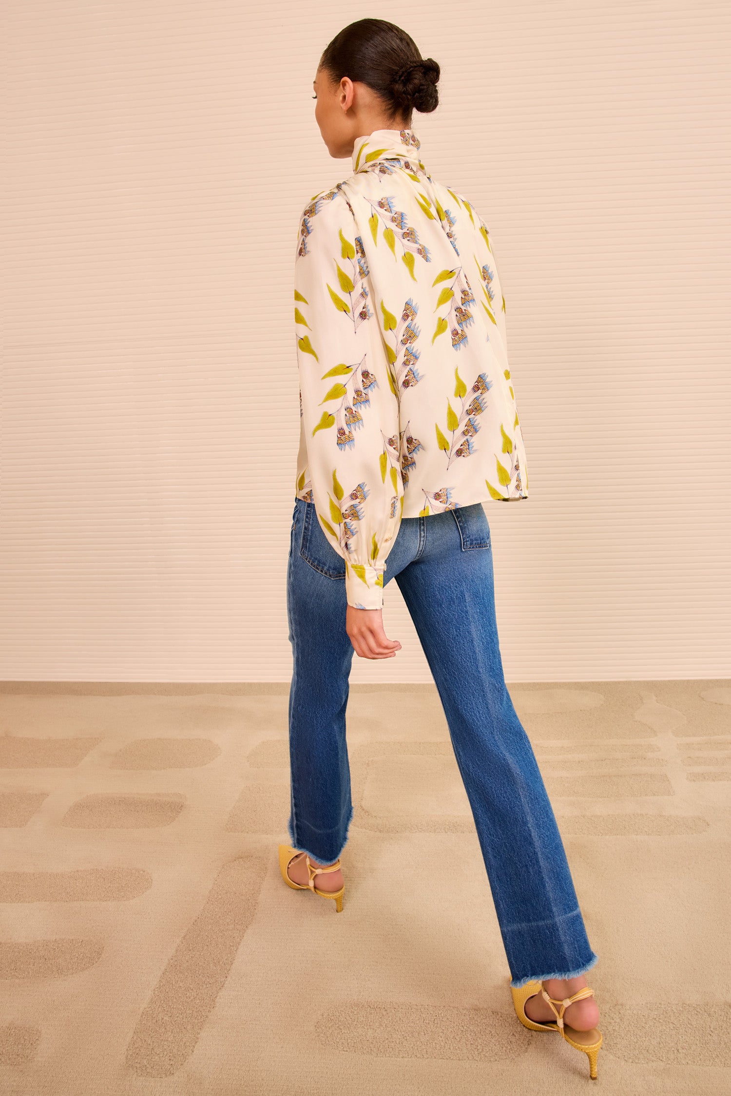 Ulla Johnson Ornament Tie Neck Blouse - Infinite Flower