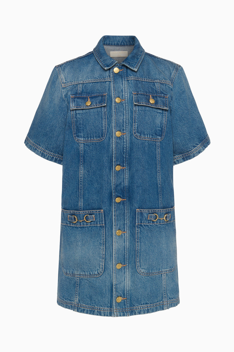 Ulla Johnson Painters Dress in Blue