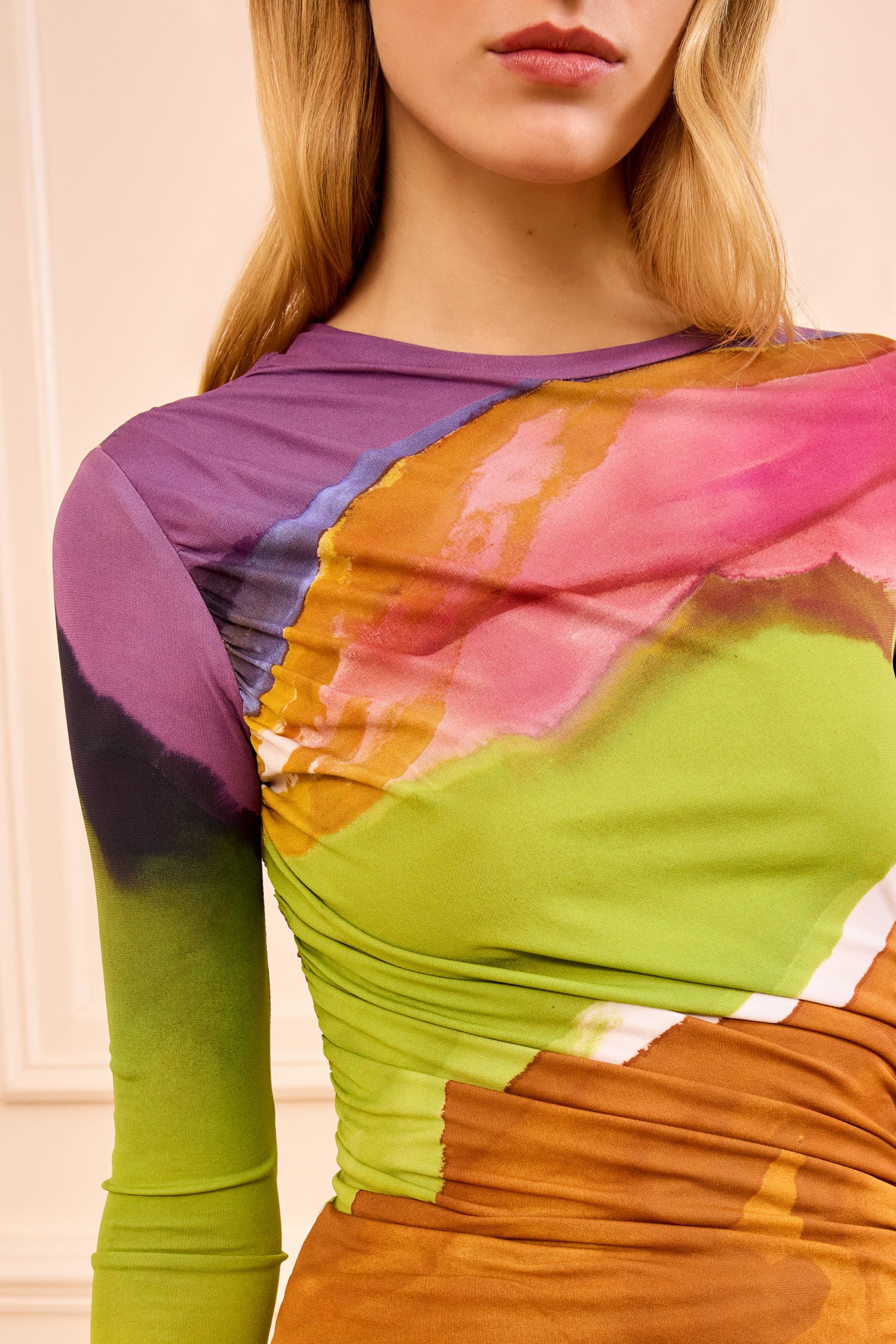 Paradis Ruched Jersey Top - Nature Abhors A Vacuum