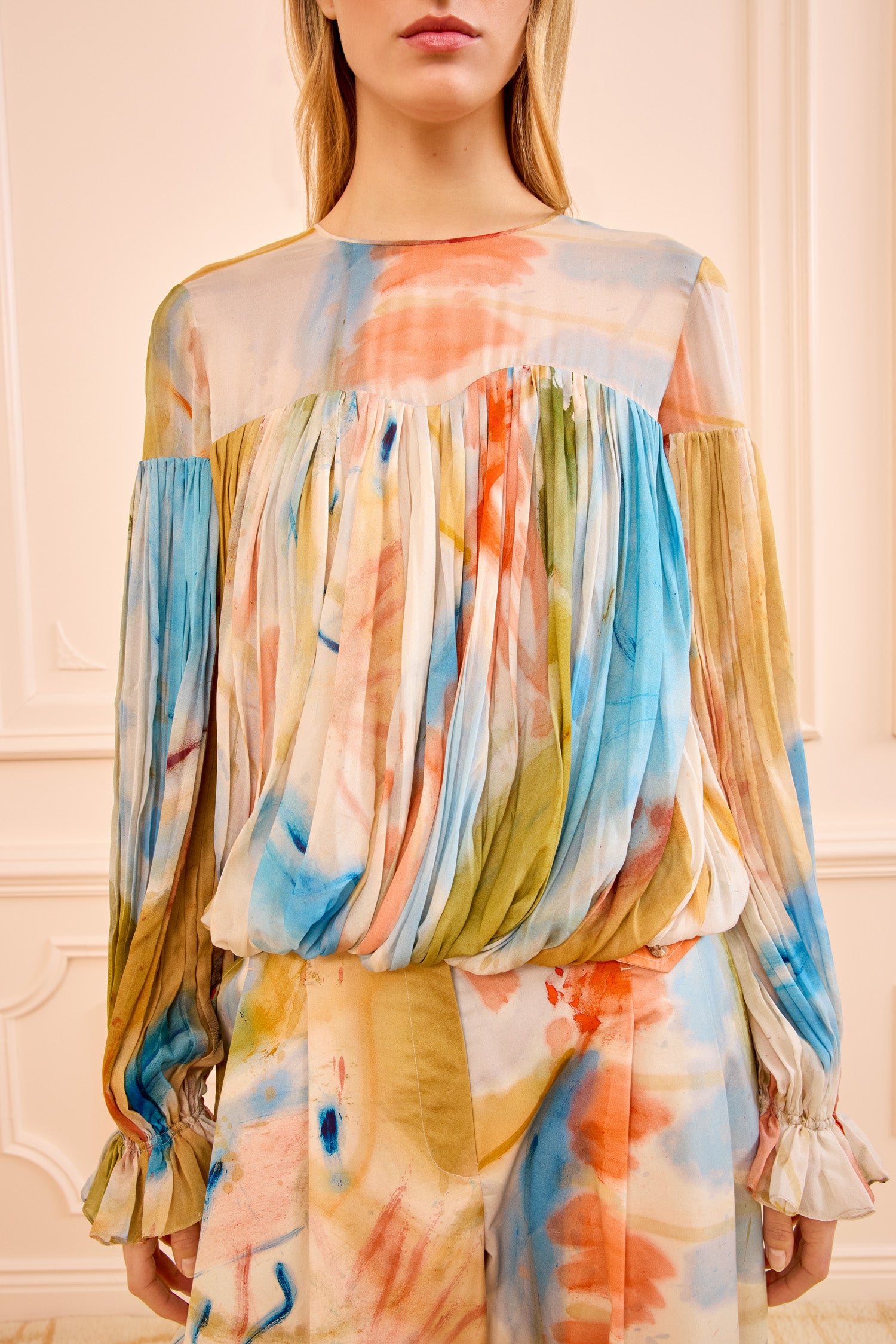 Ulla Johnson Pearl LS Silk Blouse - Western Dream