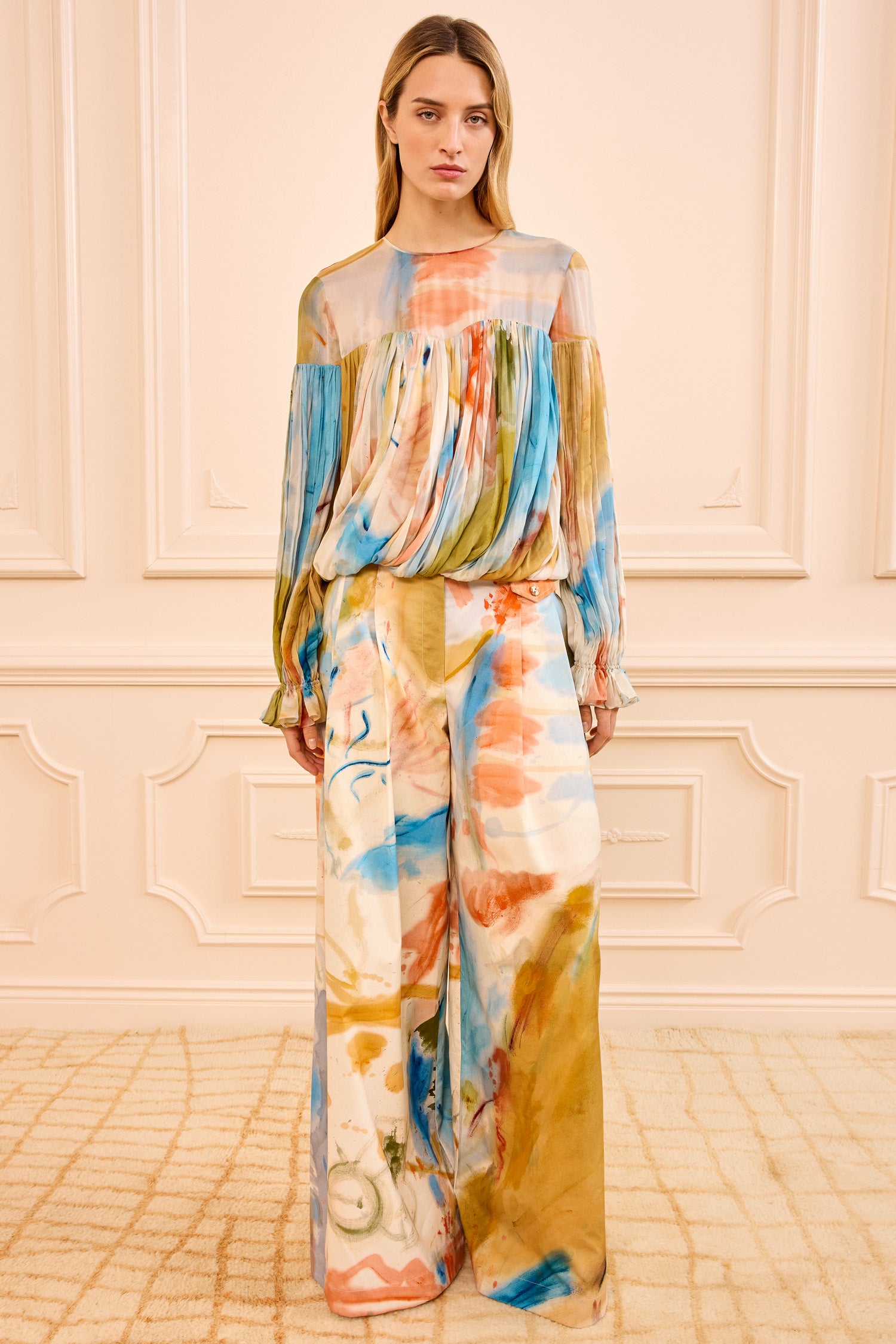 Ulla Johnson Pearl Silk Blouse - Western Dream