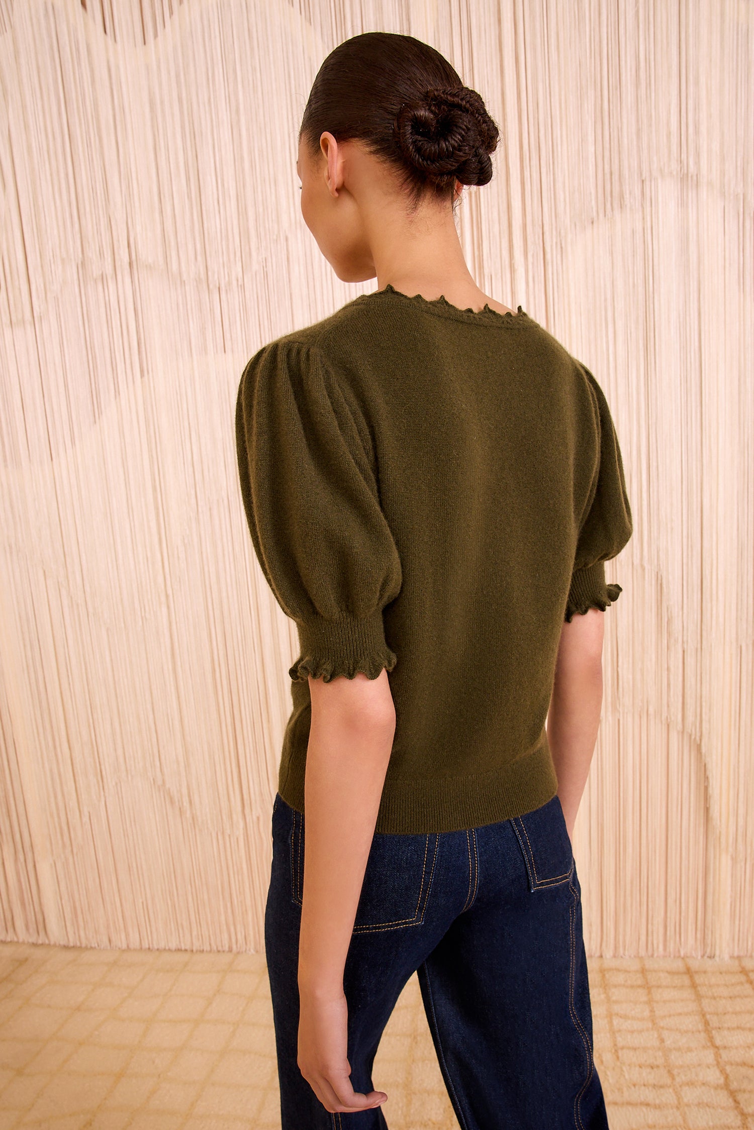 Polline Short Sleeve Top - Hunter