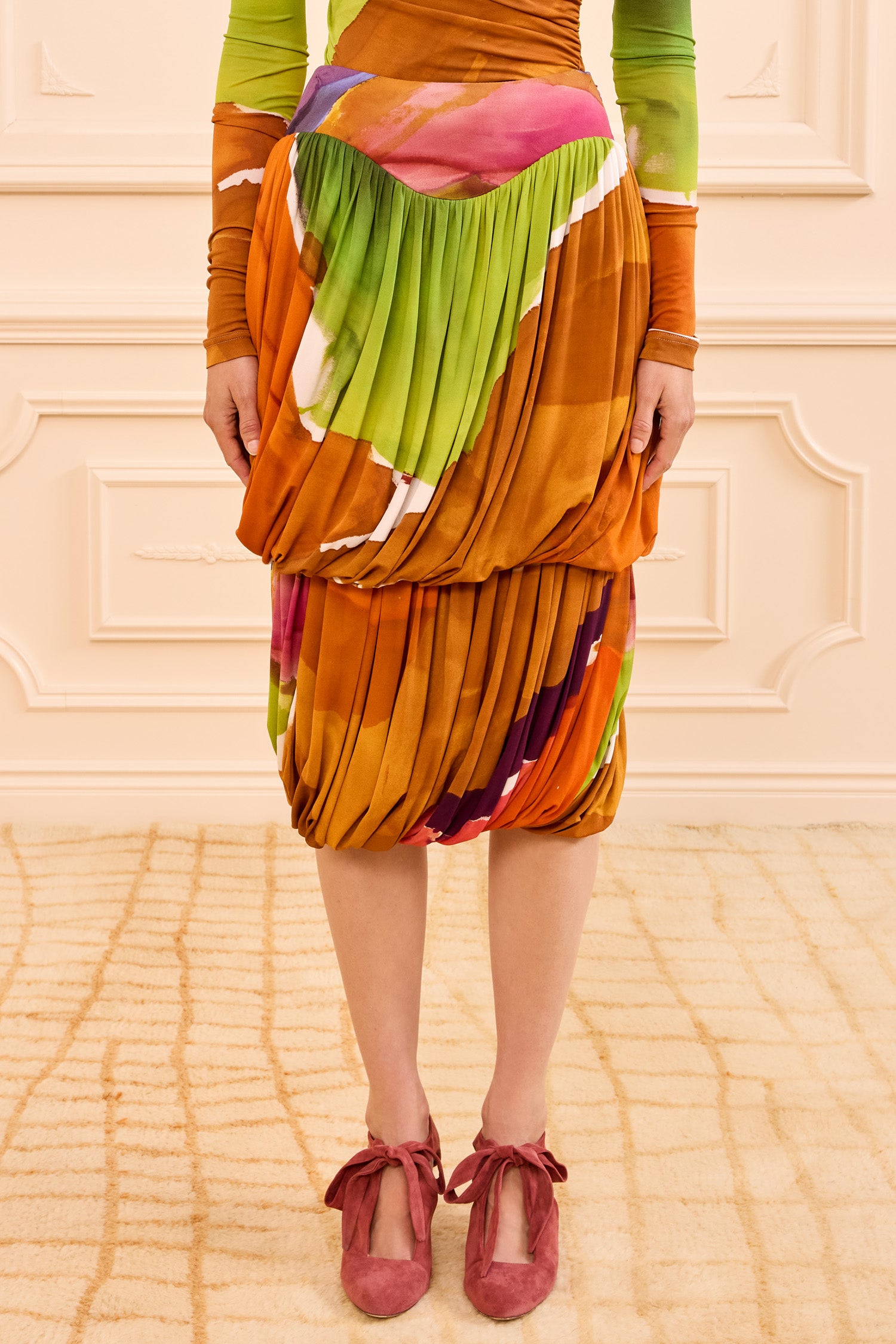 Reis Jersey Bubble Skirt - Nature Abhors A Vacuum