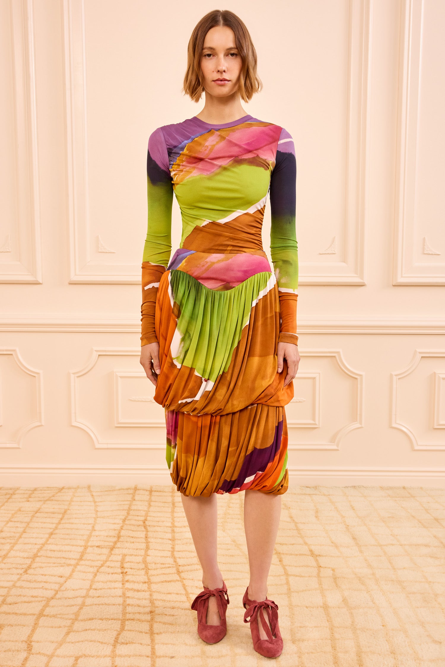 Ulla Johnson Reis Jersey Bubble Skirt - Nature Abhors A Vacuum