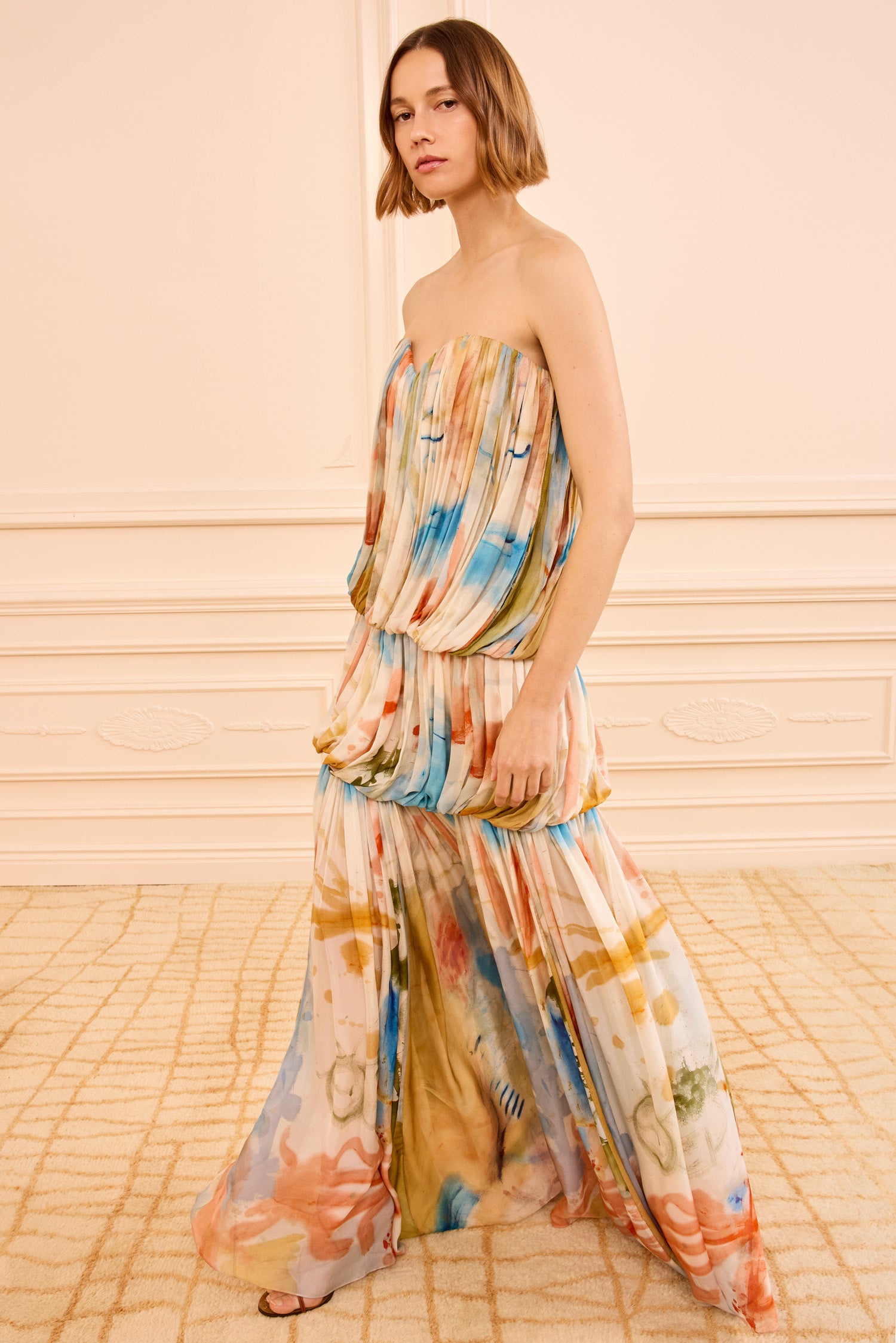 Ulla Johnson Reverie Strapless Silk Gown - Western Dream