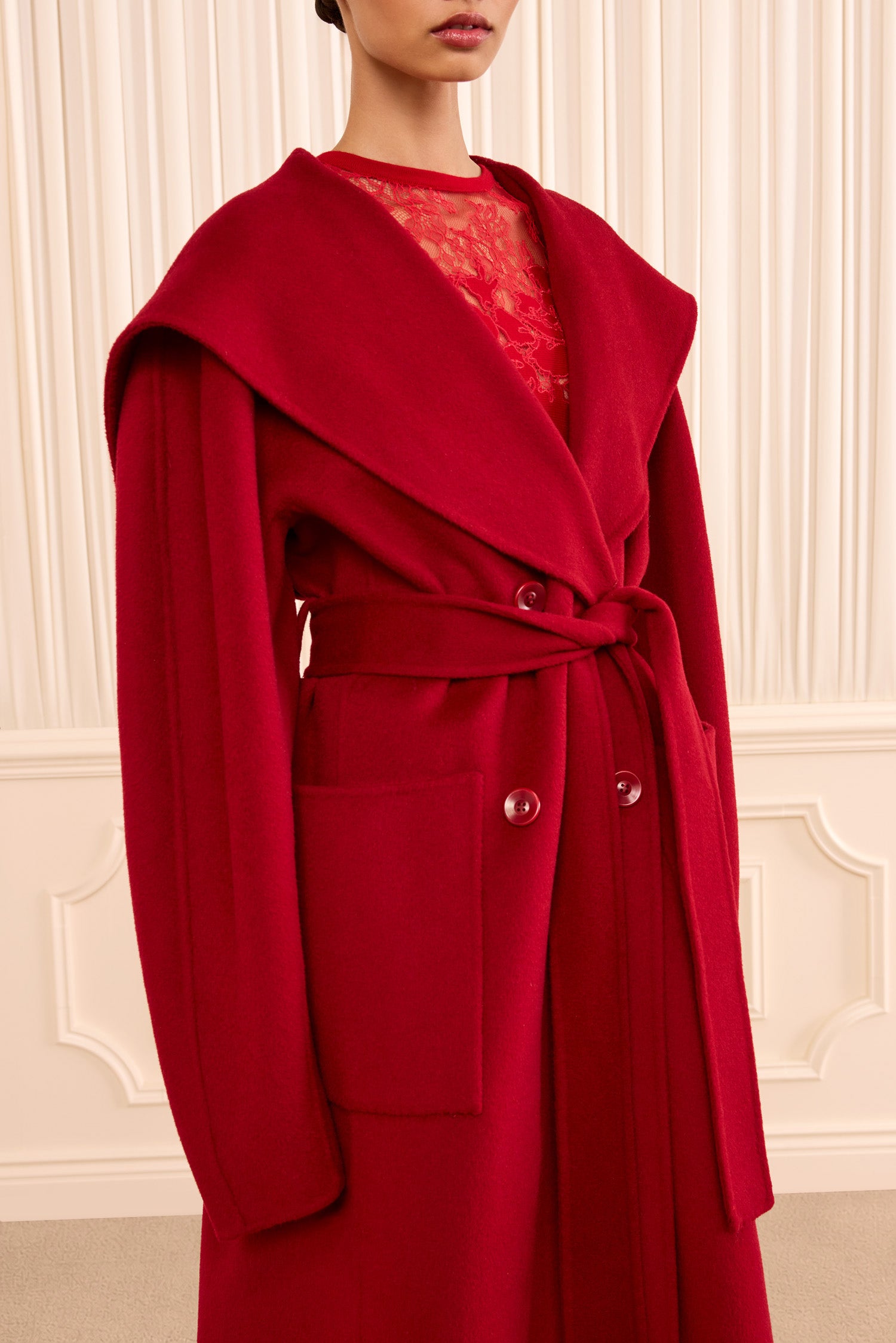 Ulla Johnson Rory Wool Coat - Cerise