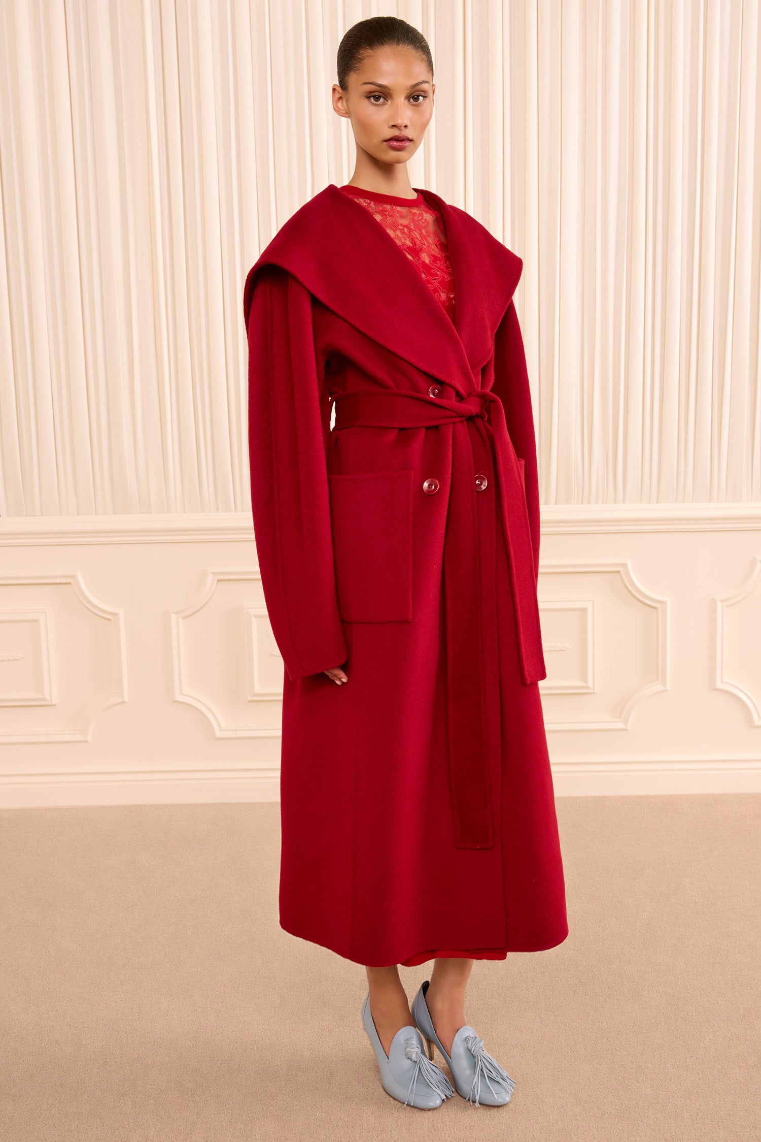 Ulla Johnson Rory Wool Coat - Cerise
