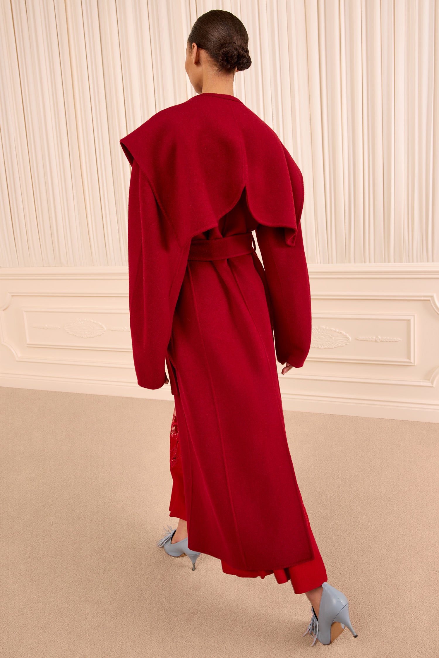 Rory Wool Coat - Cerise