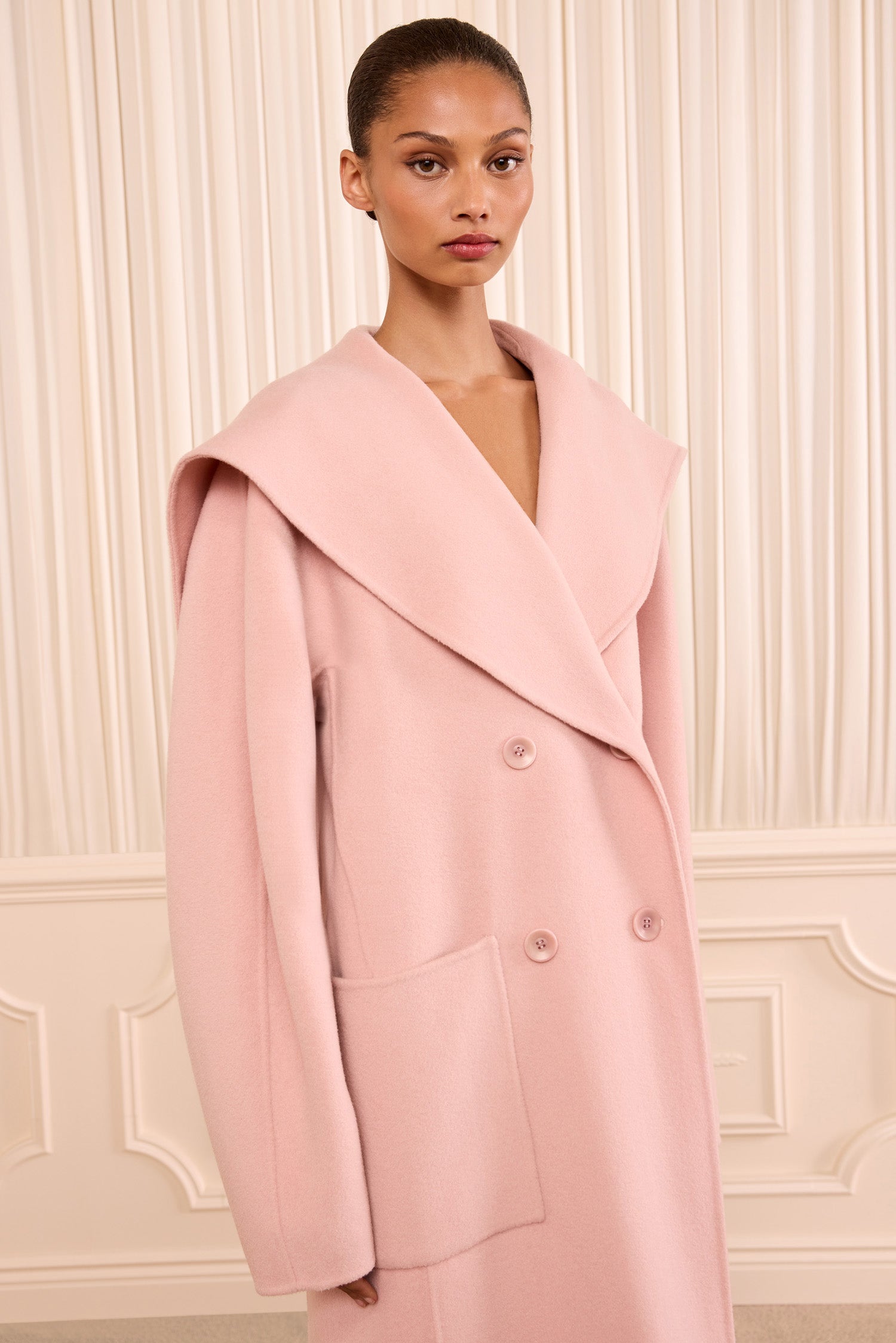 Rory Wool Coat - Powder